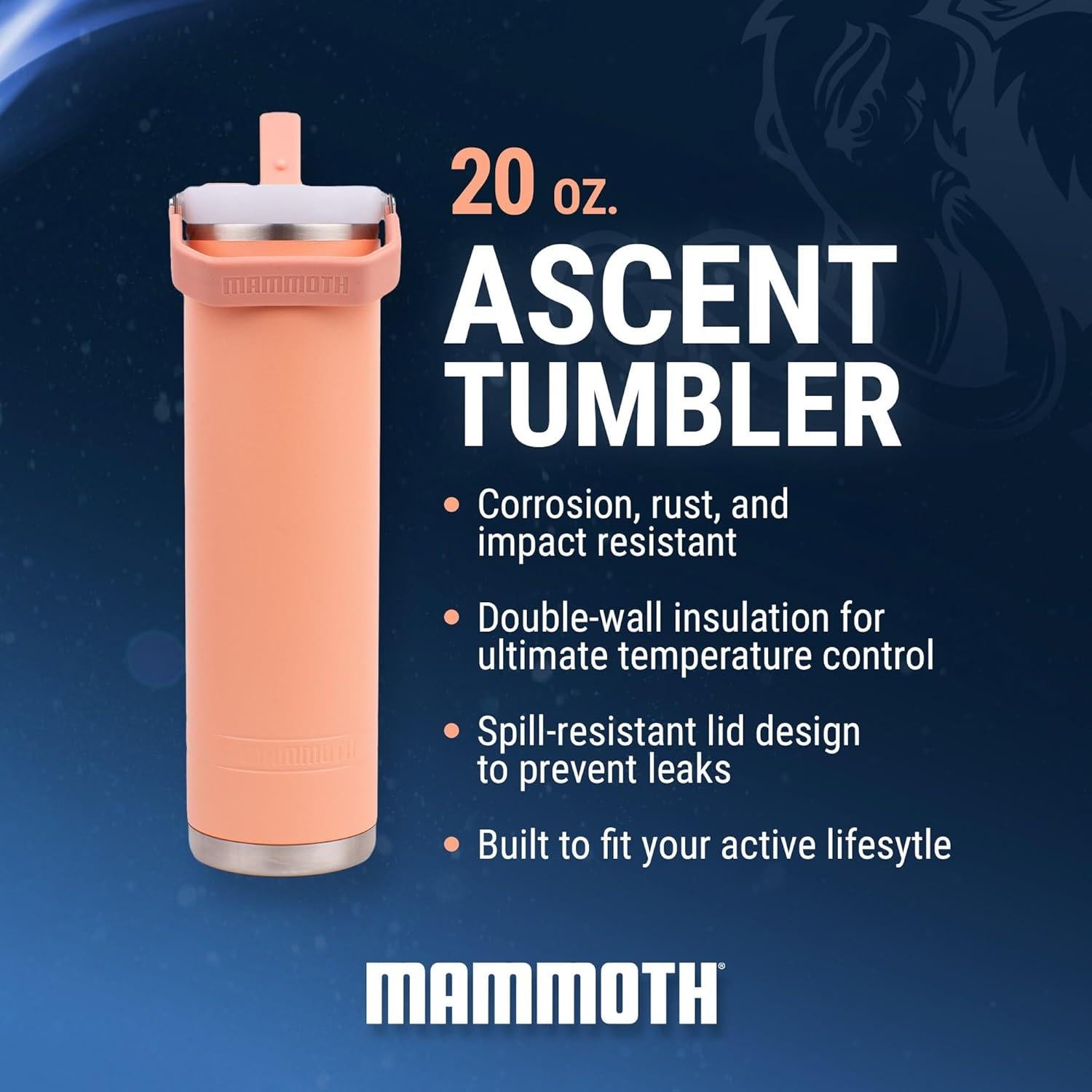 Taza Aislada Mammoth Ascent 20 oz Acero Inoxidable Abeto