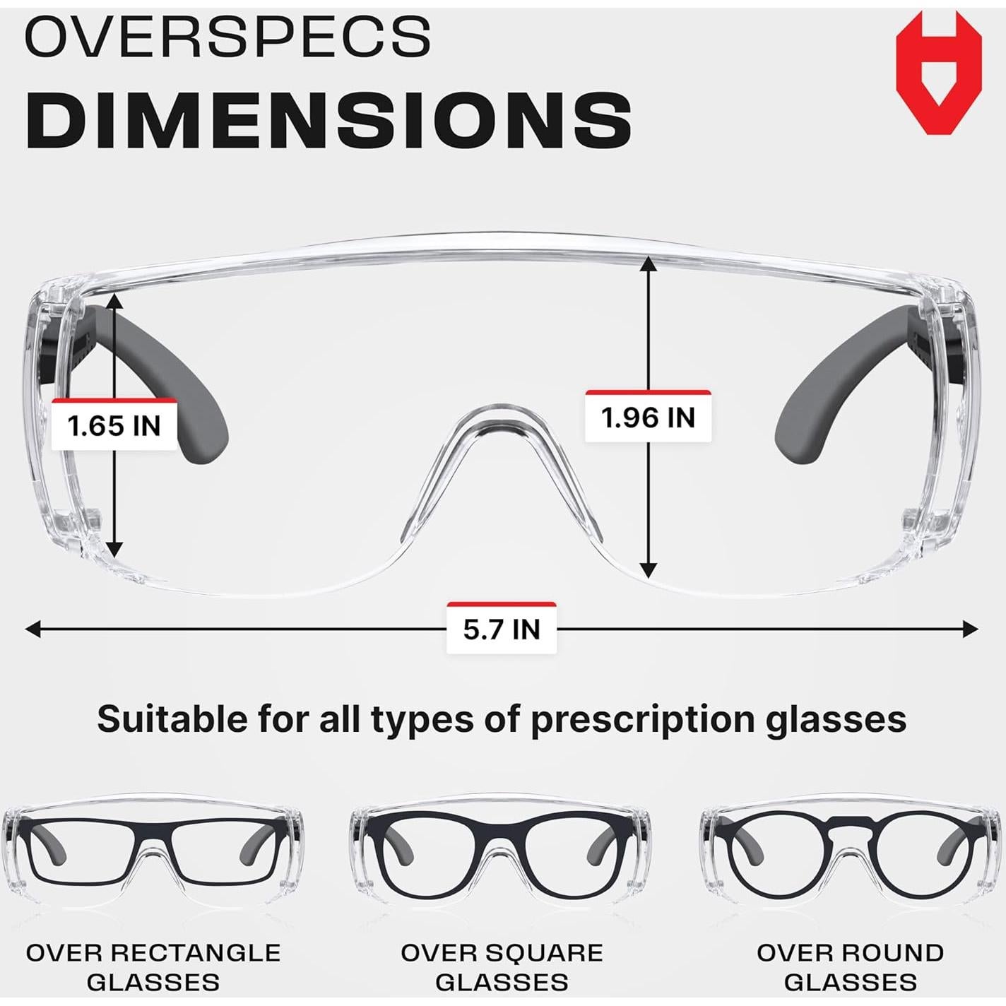 Gafas de Seguridad NoCry OverSpecs UV380 Anti-Niebla