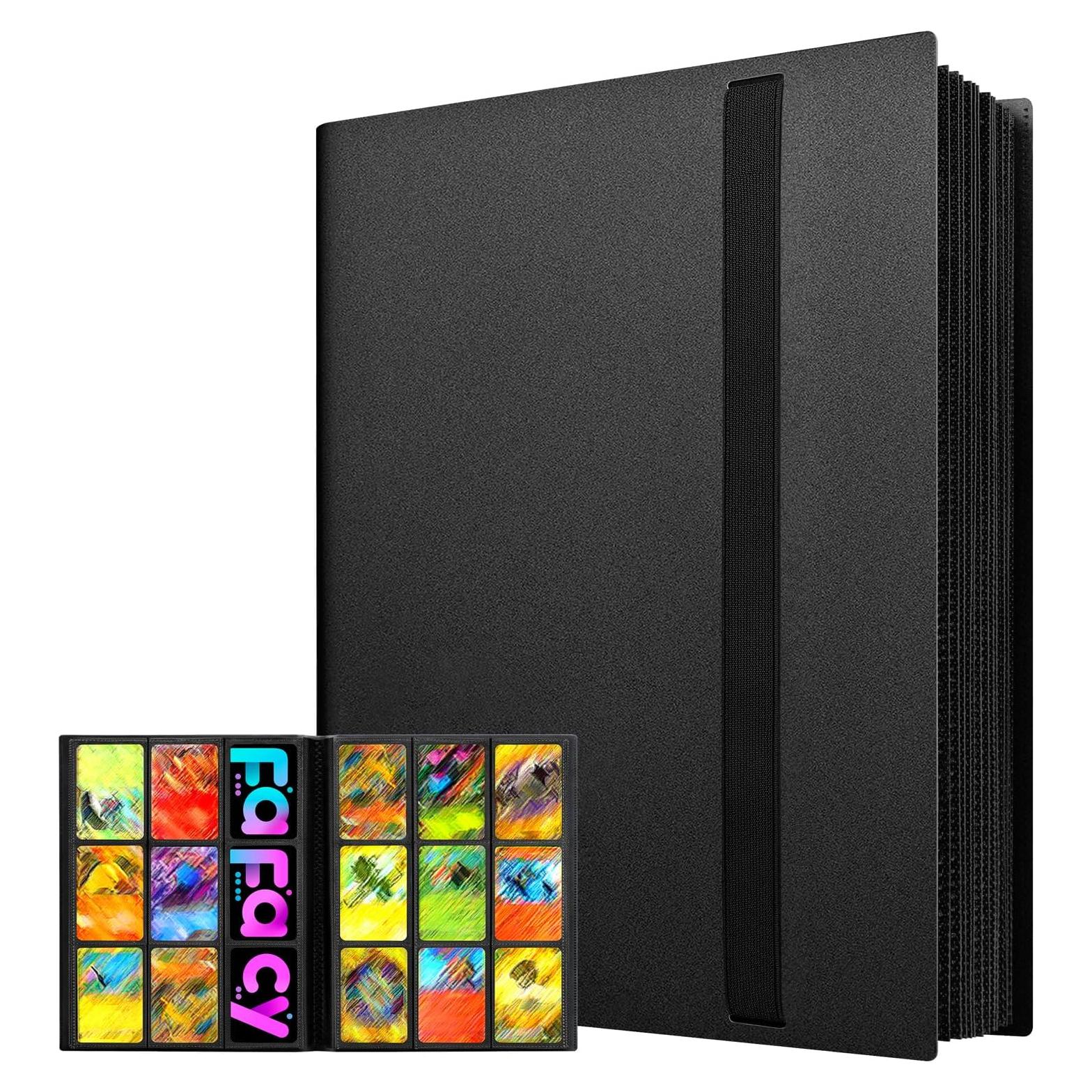 Carpeta de Cartas Coleccionables fafacy LN101 360 Cartas Negra