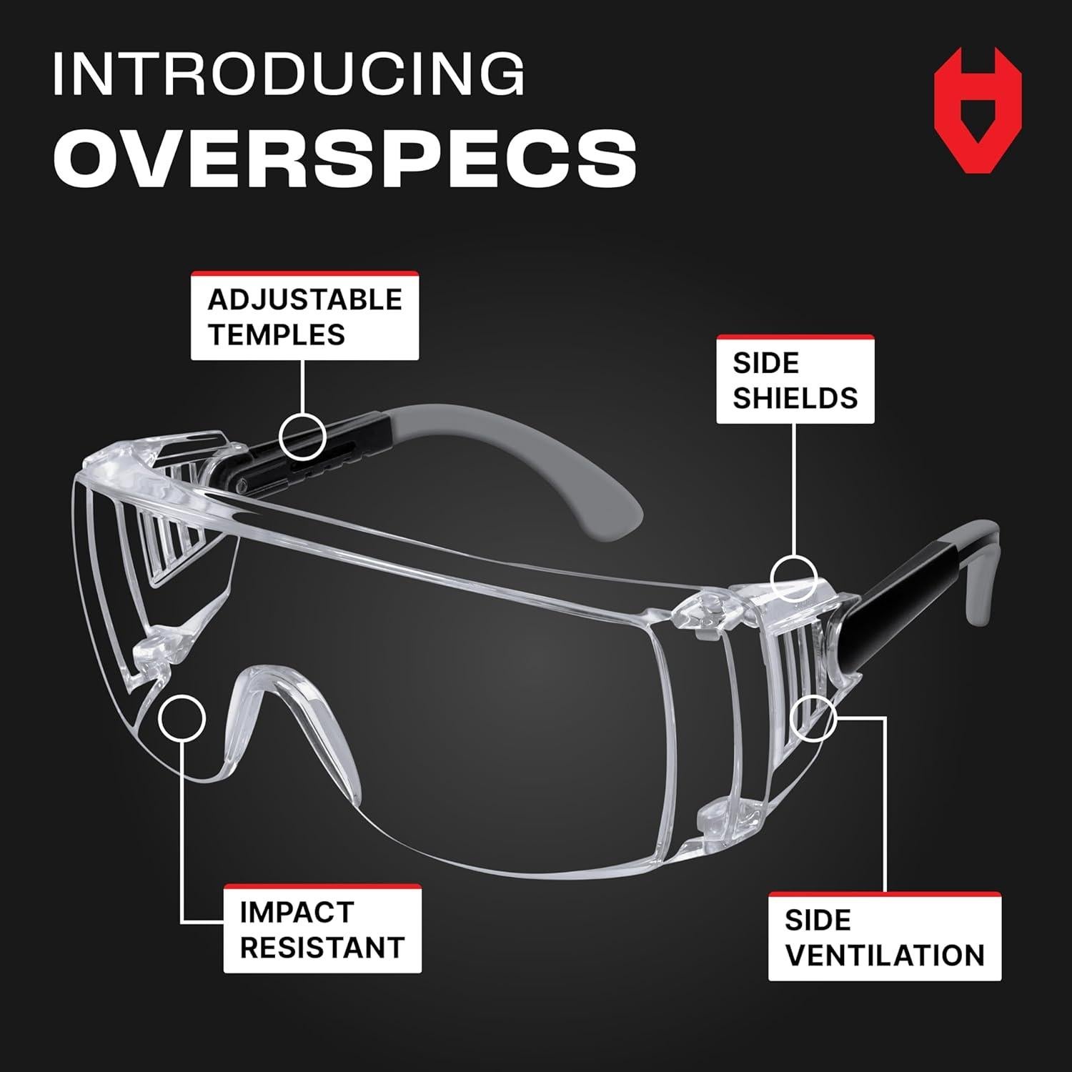 Gafas de Seguridad NoCry OverSpecs UV380 Anti-Niebla