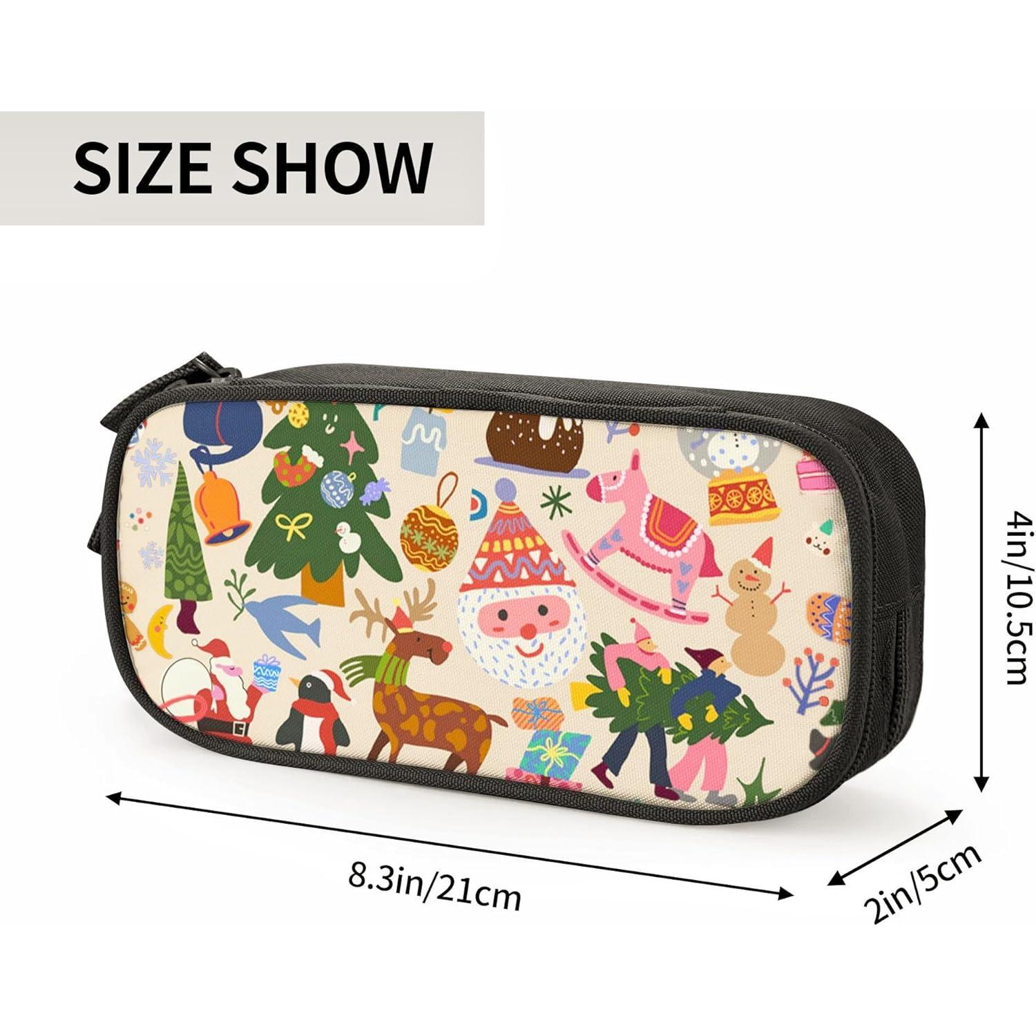 Estuche de Lápices OWCRNEF Beige Doble Compartimento 21x10.5cm