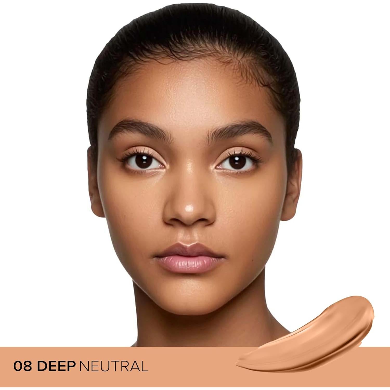 Base Líquida Klara Cosmetics Veil Up 08 Neutral Profundo con Esponja