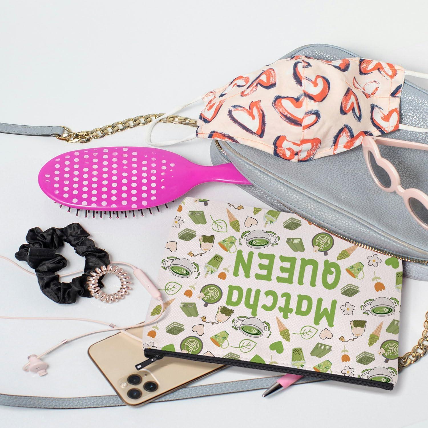 Bolsa de Cosméticos MAOFAED Reina Matcha 22.86x18.2cm