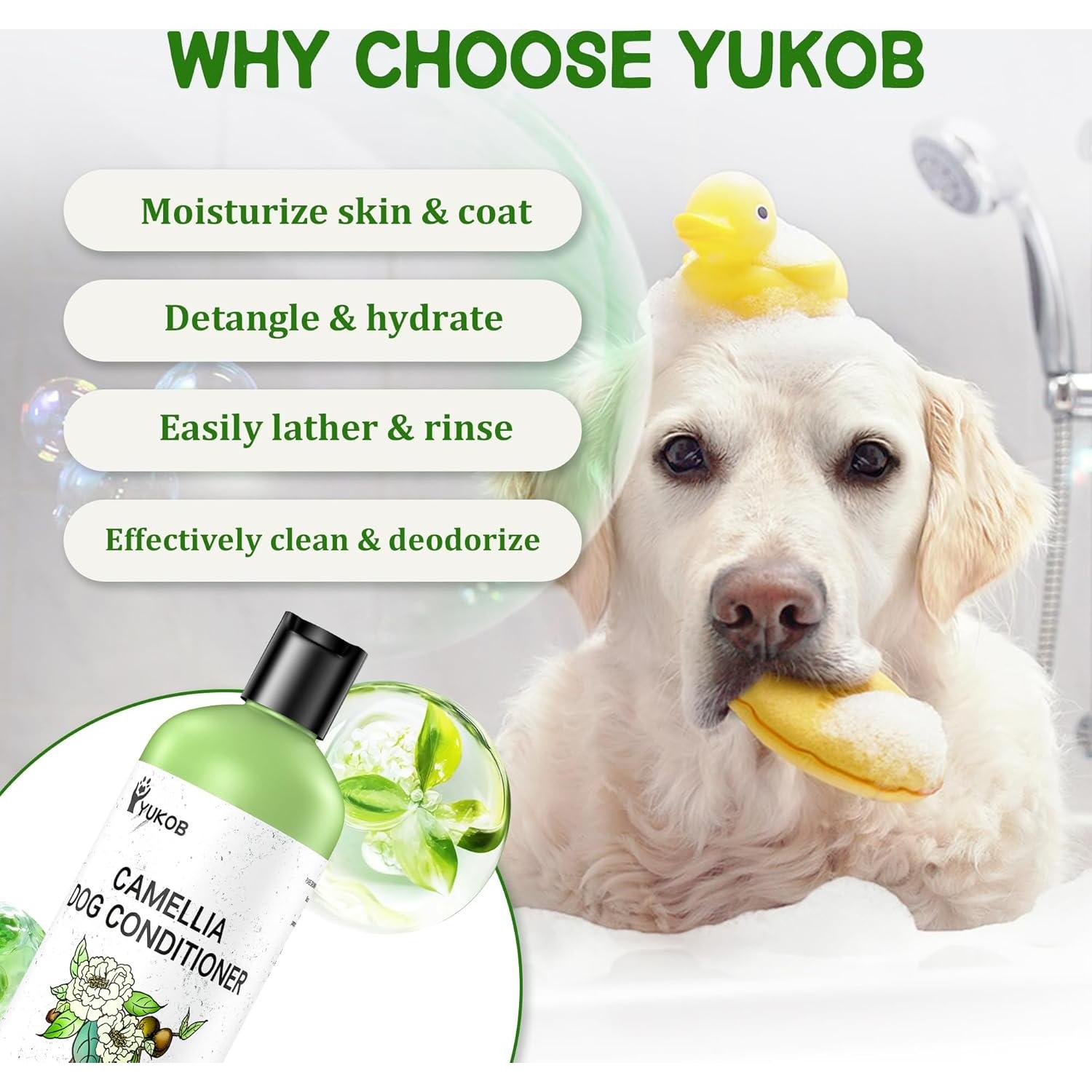 Champú Natural para Perros YUKOB 16 oz - Alergias y Picazón