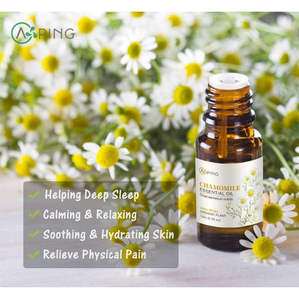 Aceite Esencial de Manzanilla AOPING 100% Puro 2x10ml