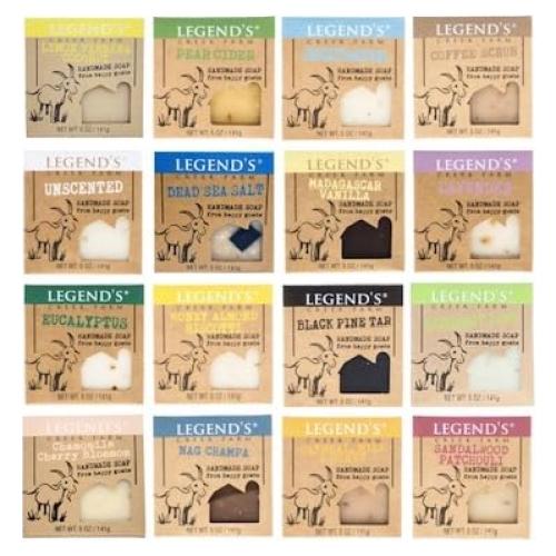 Jabón Natural de Leche de Cabra Legend's Creek 5 Oz - Hidratante