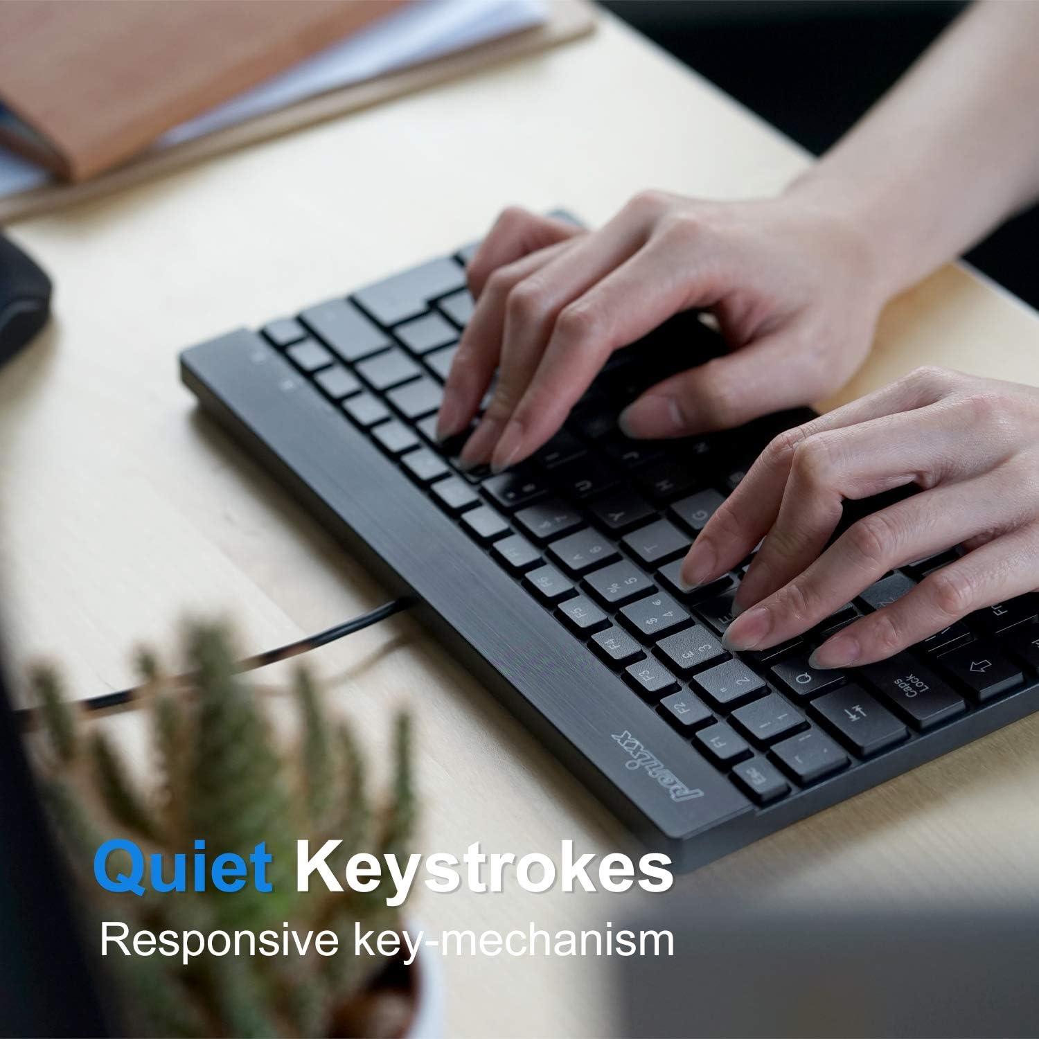 Teclado Mini USB Perixx PERIBOARD-326 Retroiluminado