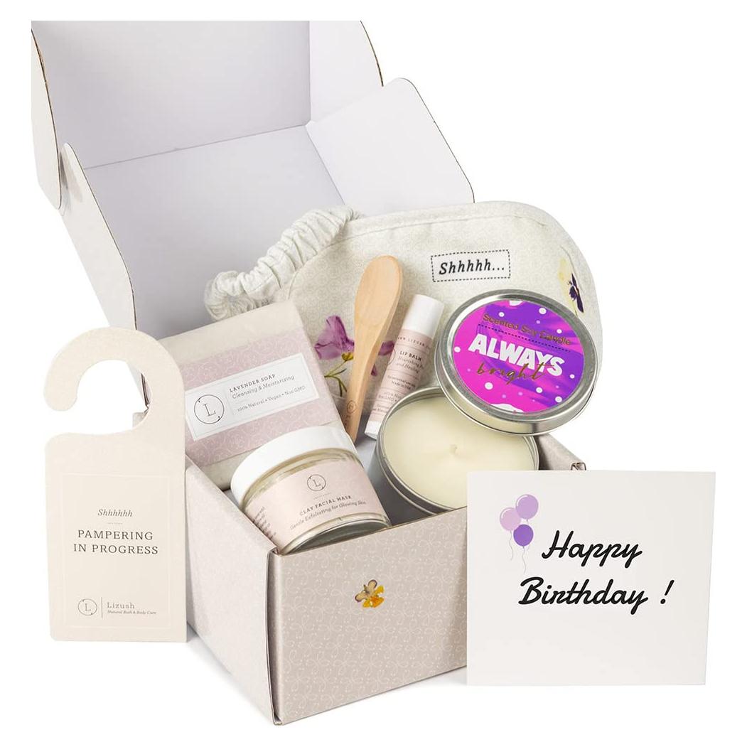 Kit de Spa de Lavanda Lizush 6 Piezas - Regalo de Cumpleaños