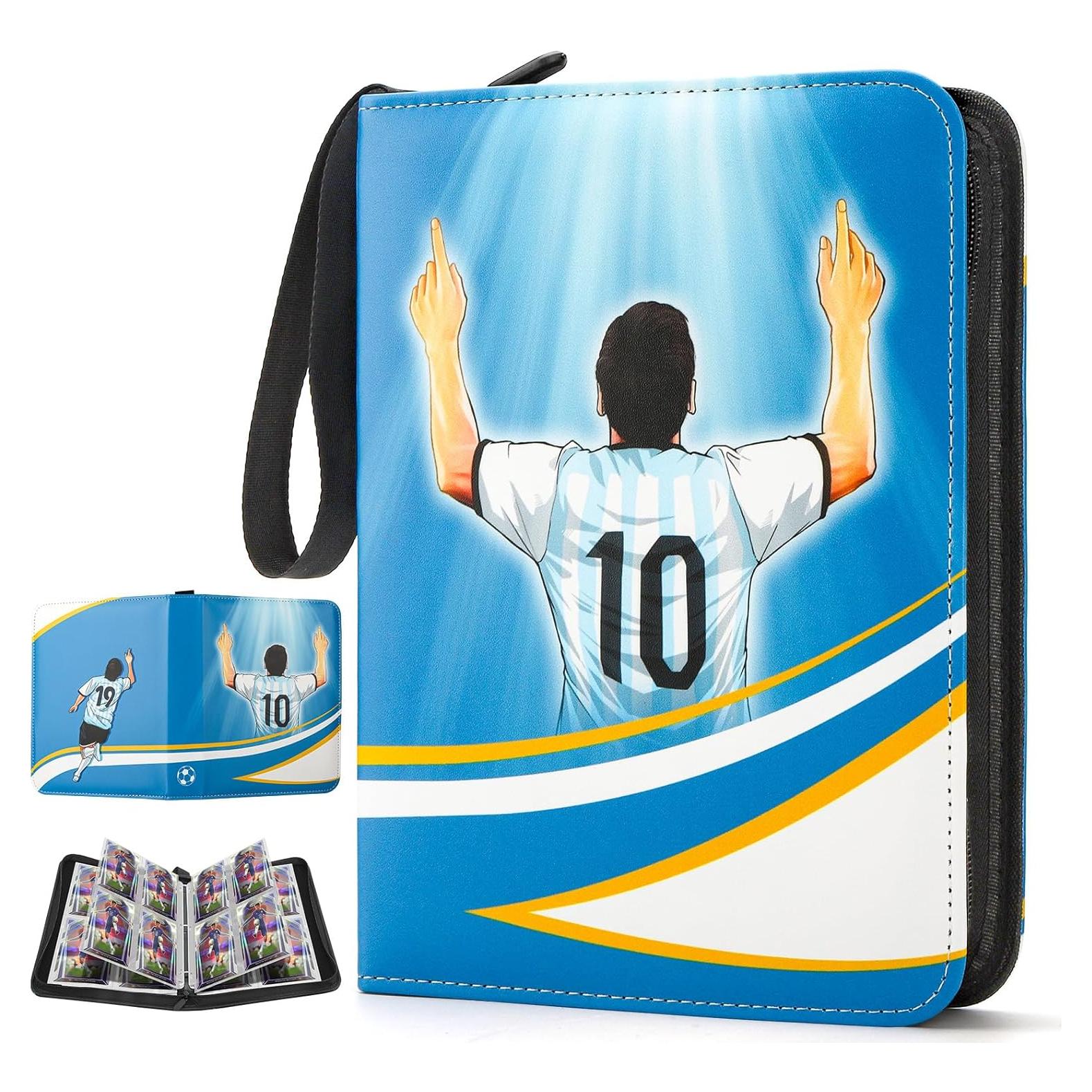 Carpeta de Tarjetas de Fútbol Deoyibu 440 Tarjetas Azul