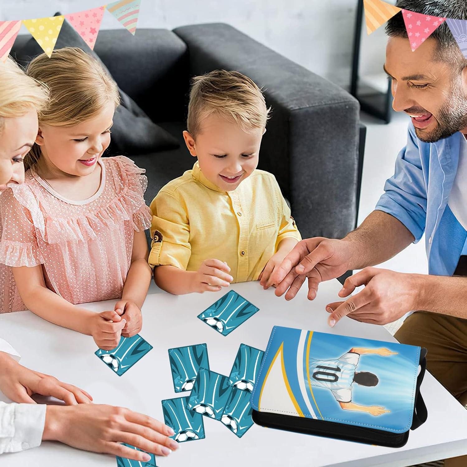 Carpeta de Tarjetas de Fútbol Deoyibu 440 Tarjetas Azul