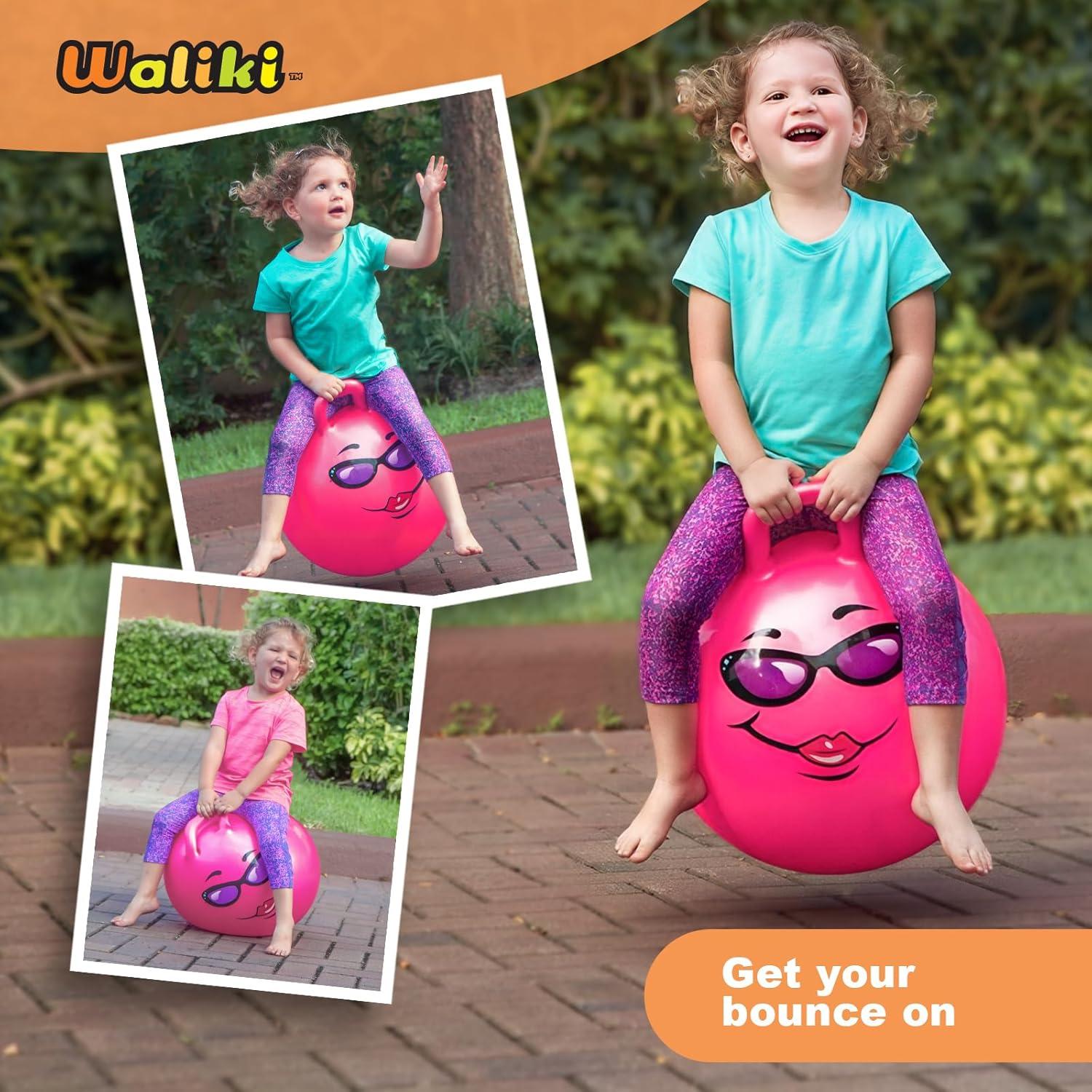 Bola Saltarina Waliki Rosa 45CM para Niños 3-6 Años