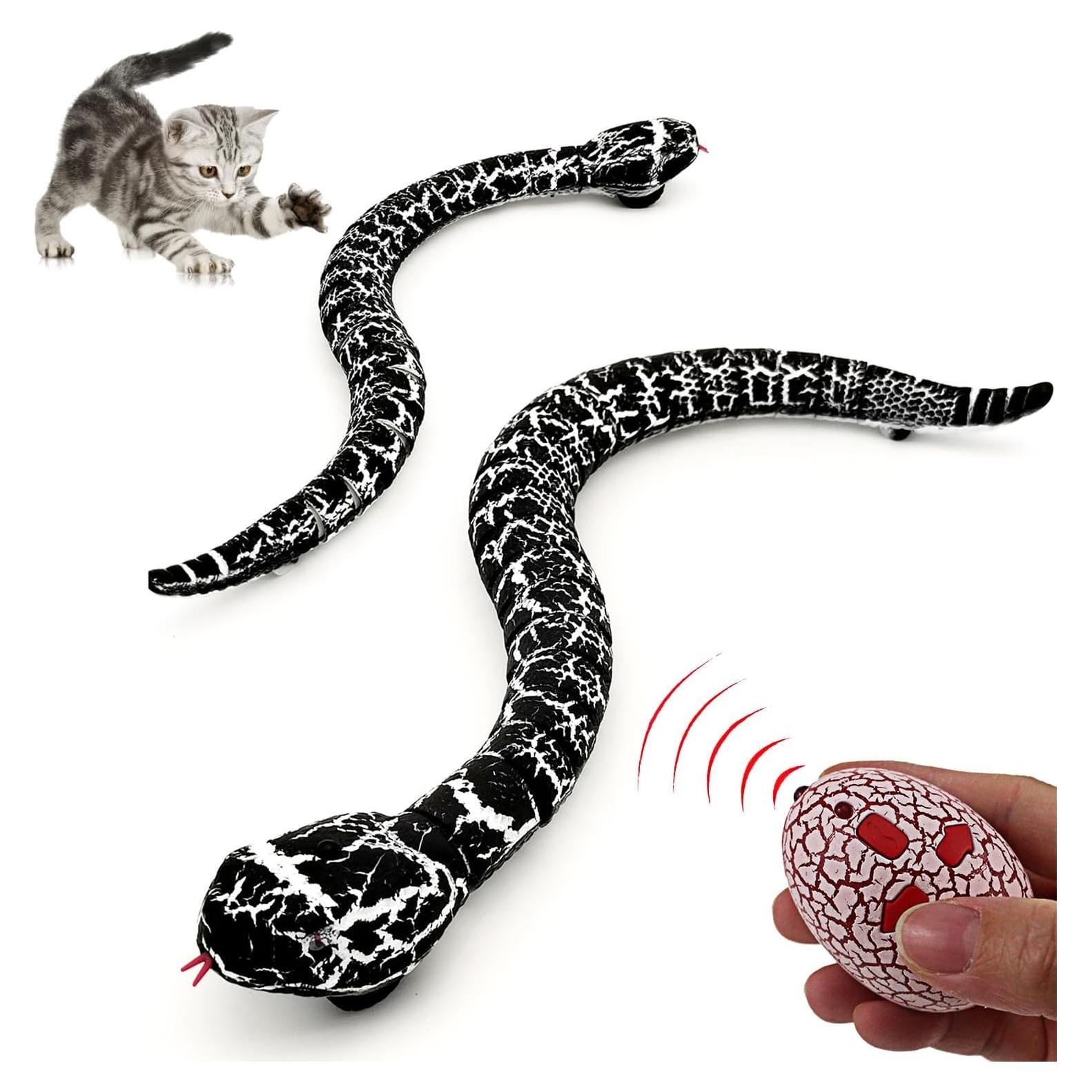 Serpiente RC Realista Control Remoto Yingmate 40 cm Negro