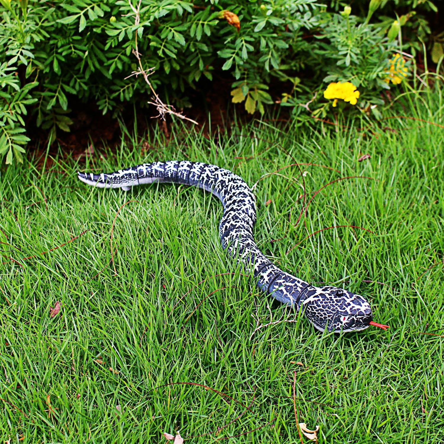 Serpiente RC Realista Control Remoto Yingmate 40 cm Negro