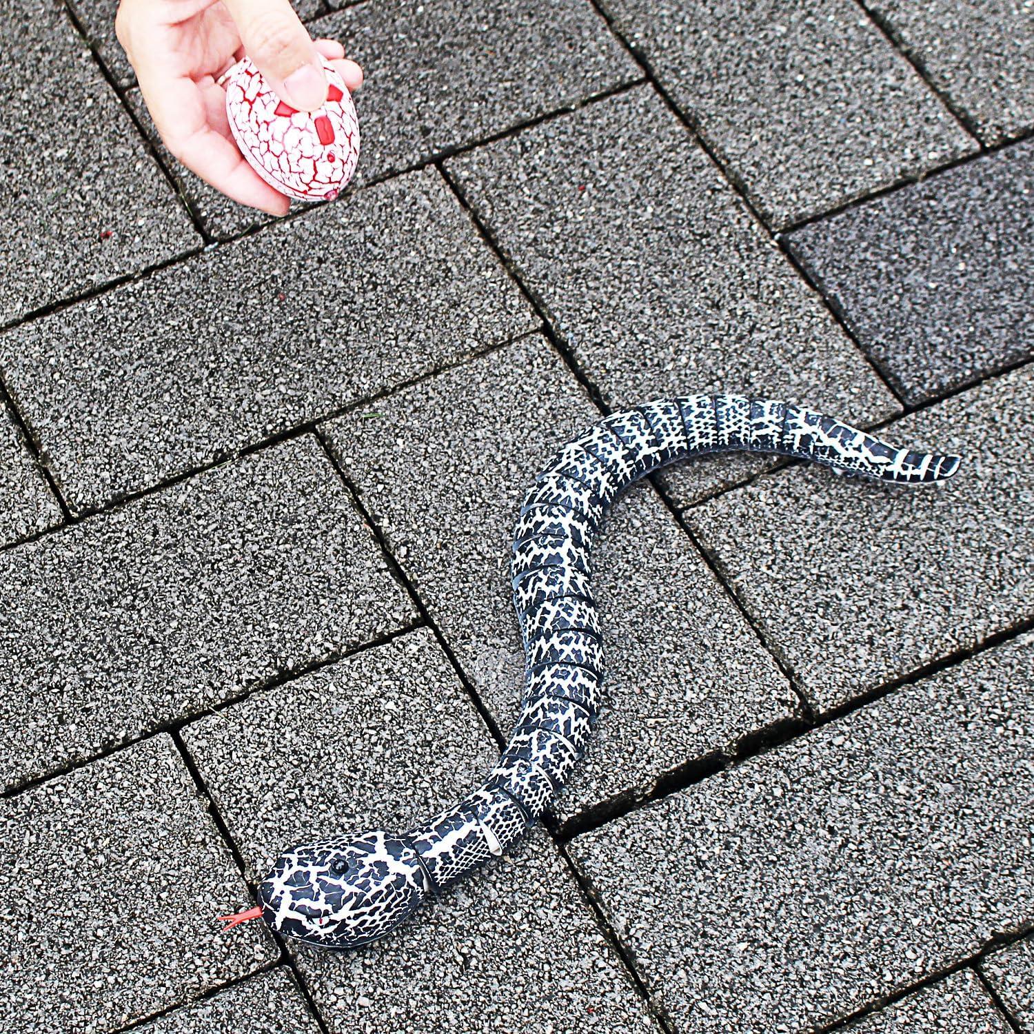 Serpiente RC Realista Control Remoto Yingmate 40 cm Negro