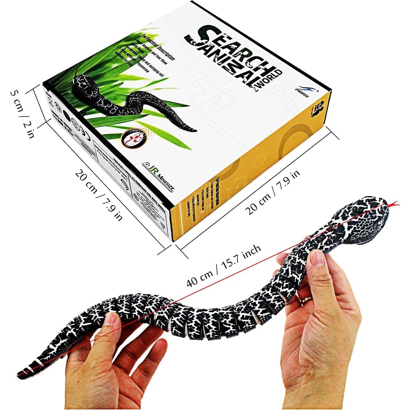 Serpiente RC Realista Control Remoto Yingmate 40 cm Negro