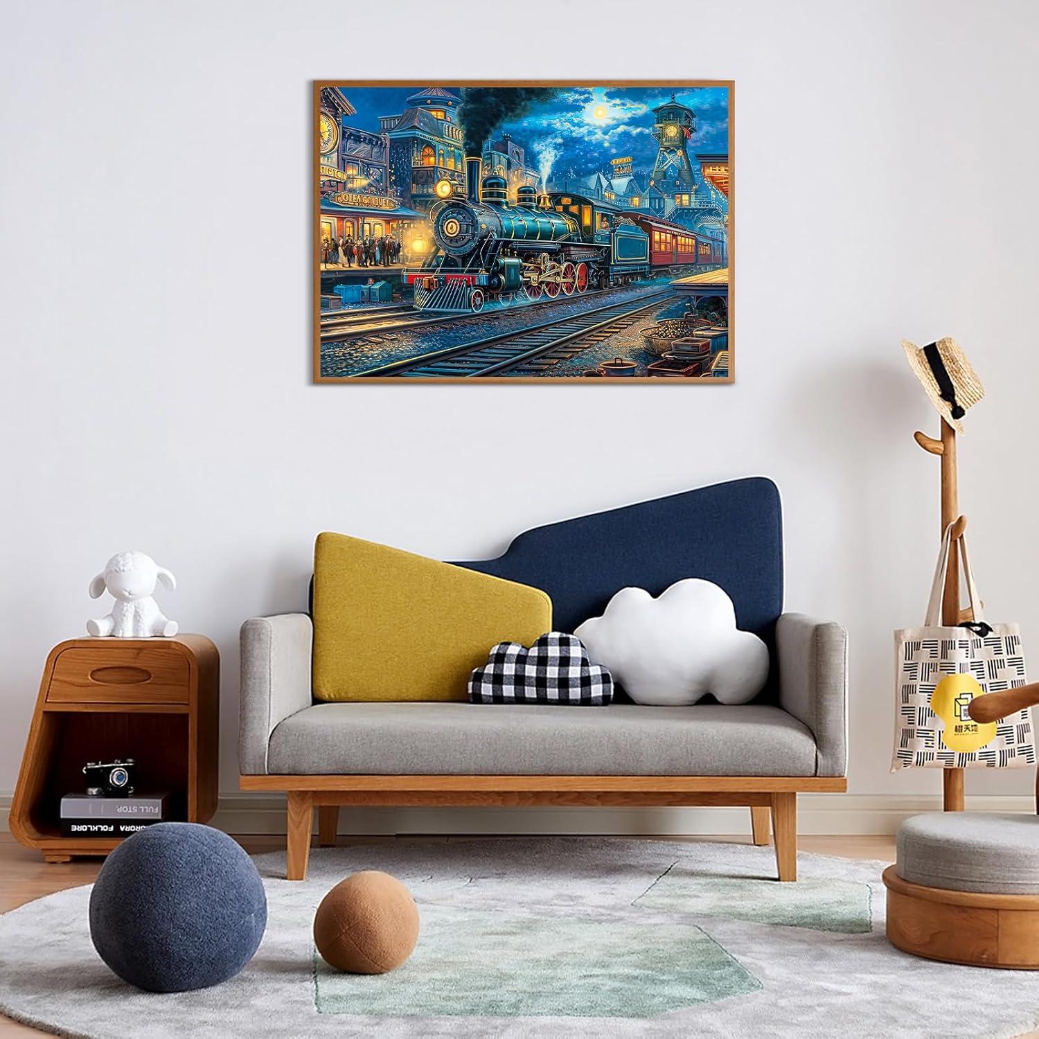 Rompecabezas de 1000 Piezas TangMosaic Tren 70x50 cm