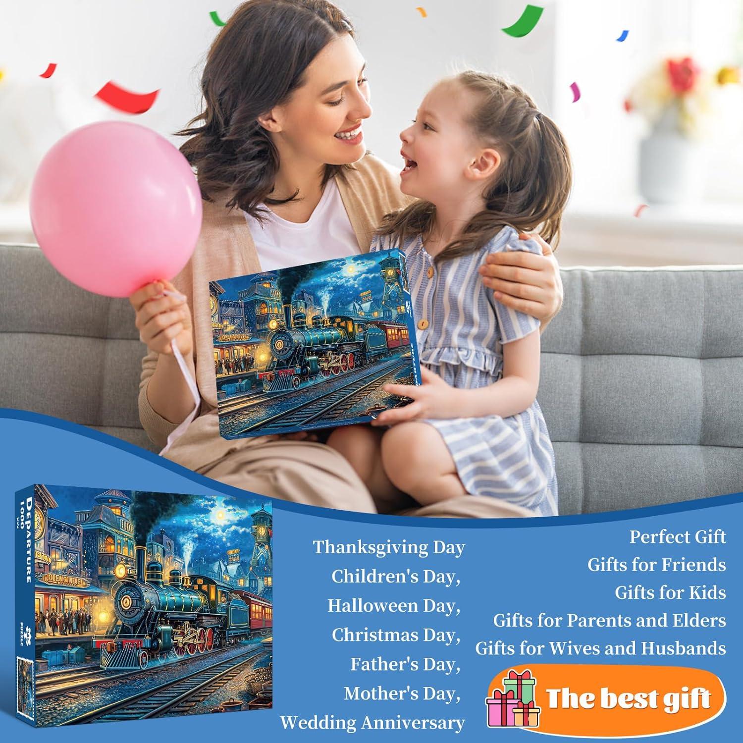 Rompecabezas de 1000 Piezas TangMosaic Tren 70x50 cm