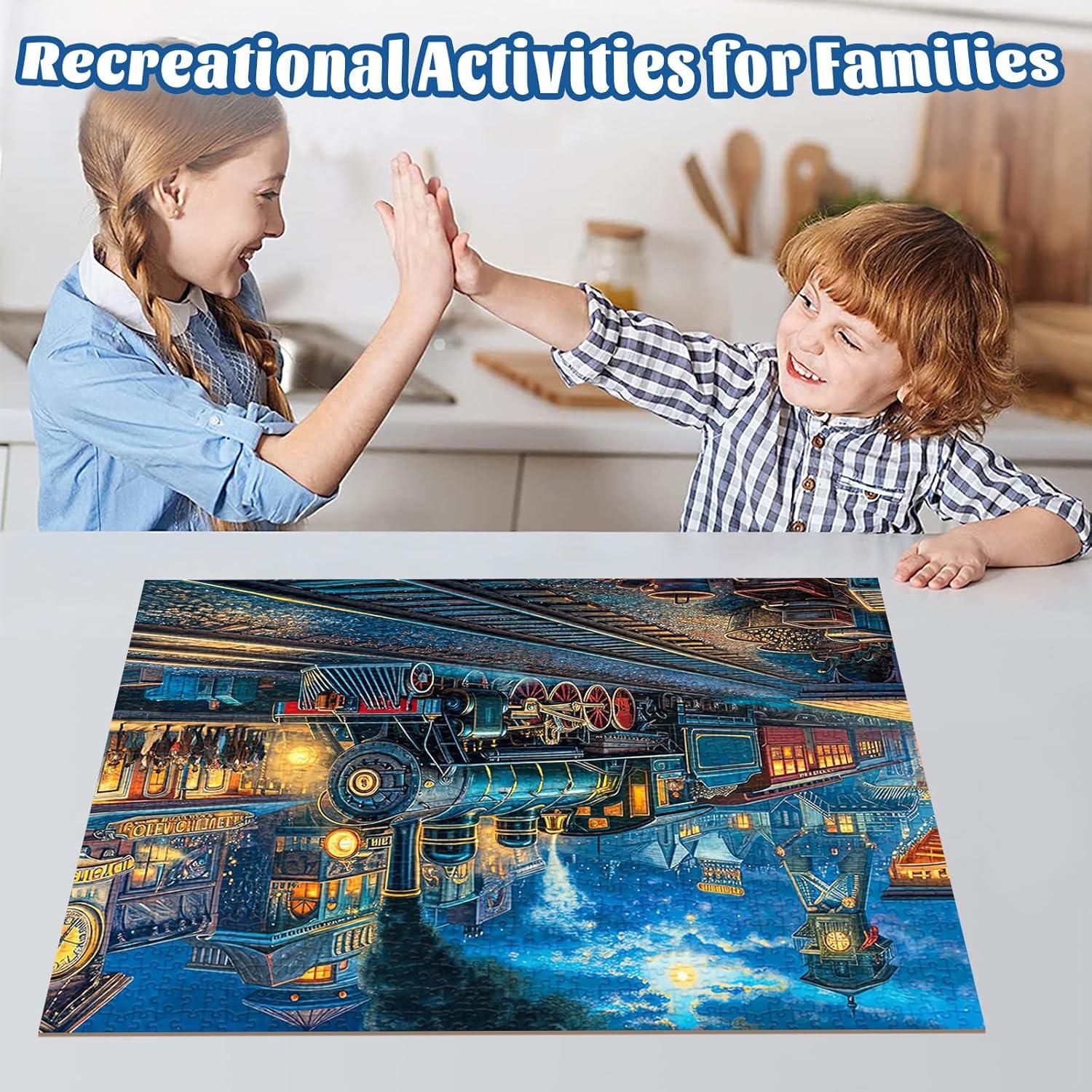 Rompecabezas de 1000 Piezas TangMosaic Tren 70x50 cm