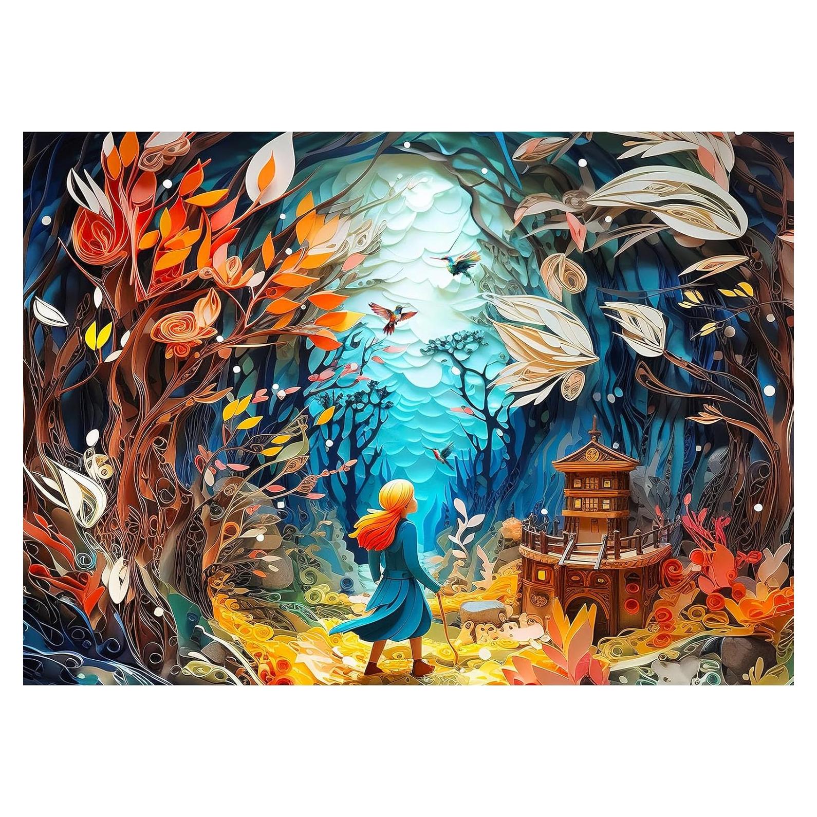 Rompecabezas TangMosaic 1000 Piezas Bosque Fantástico 70x50cm