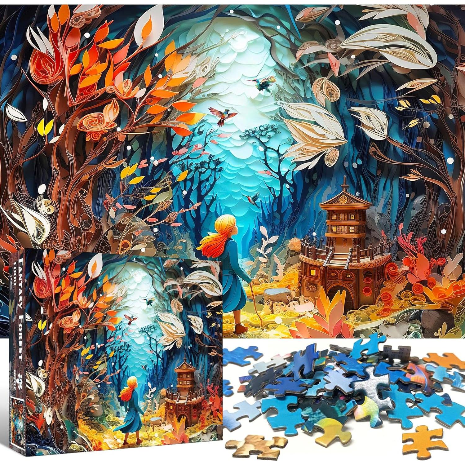 Rompecabezas TangMosaic 1000 Piezas Bosque Fantástico 70x50cm