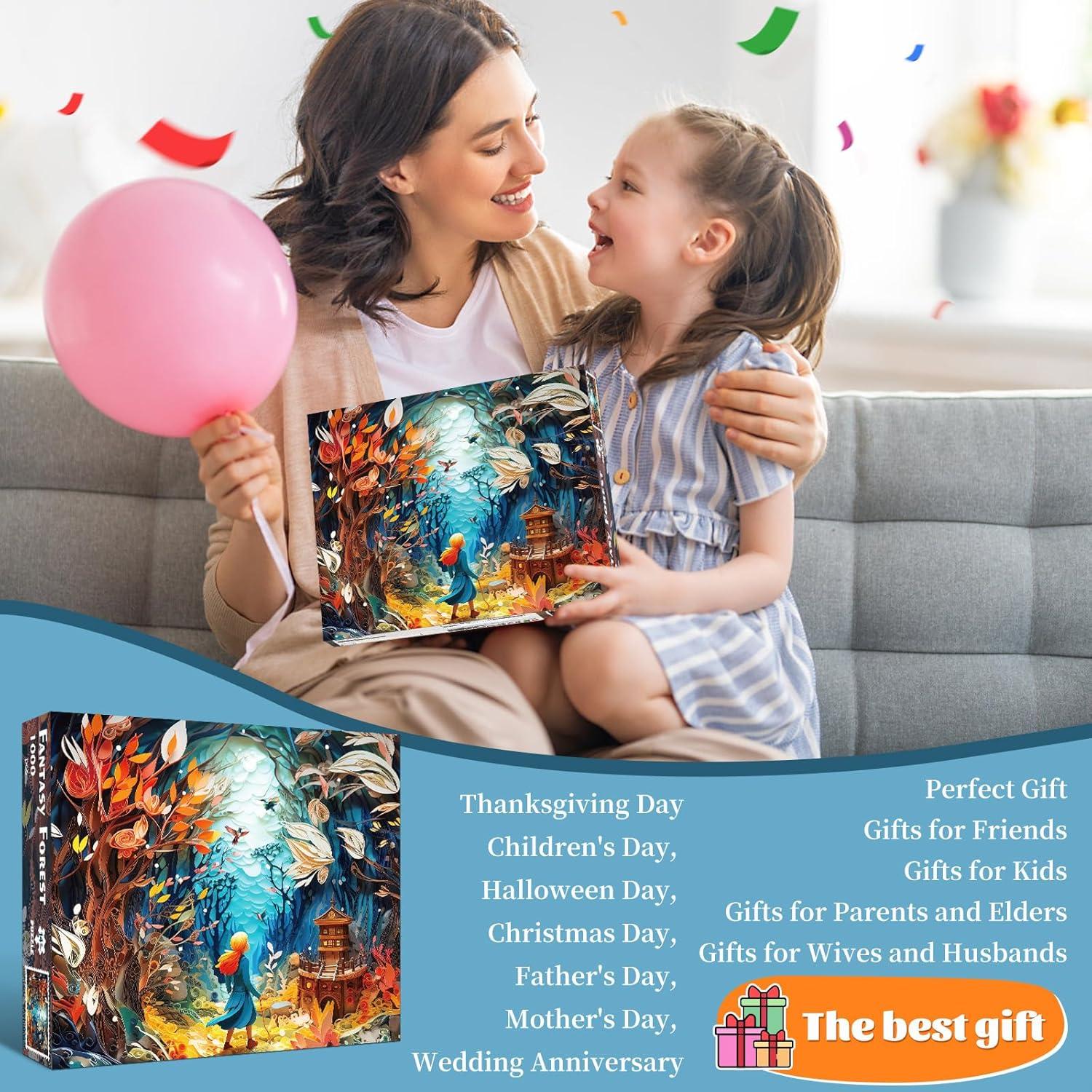 Rompecabezas TangMosaic 1000 Piezas Bosque Fantástico 70x50cm