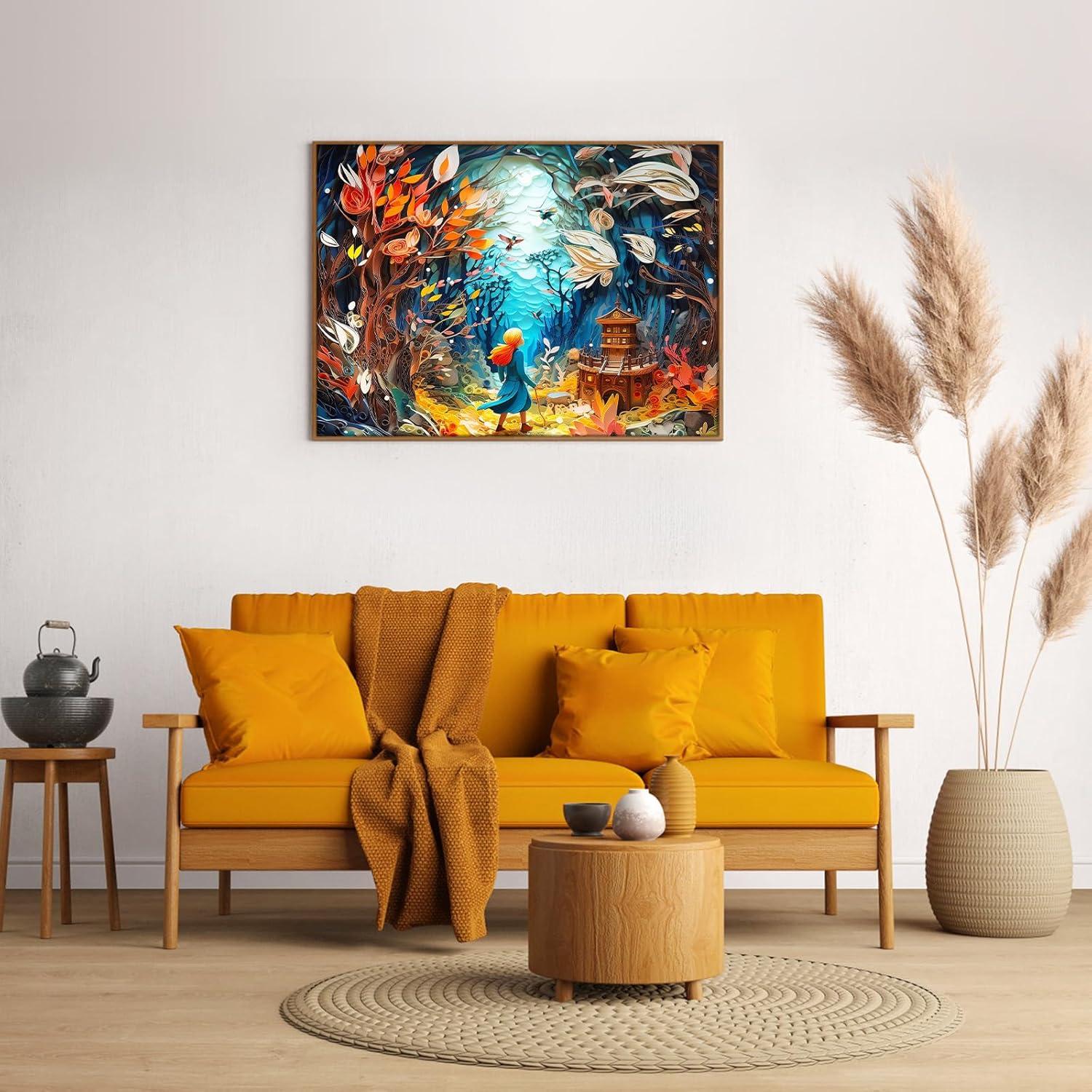 Rompecabezas TangMosaic 1000 Piezas Bosque Fantástico 70x50cm