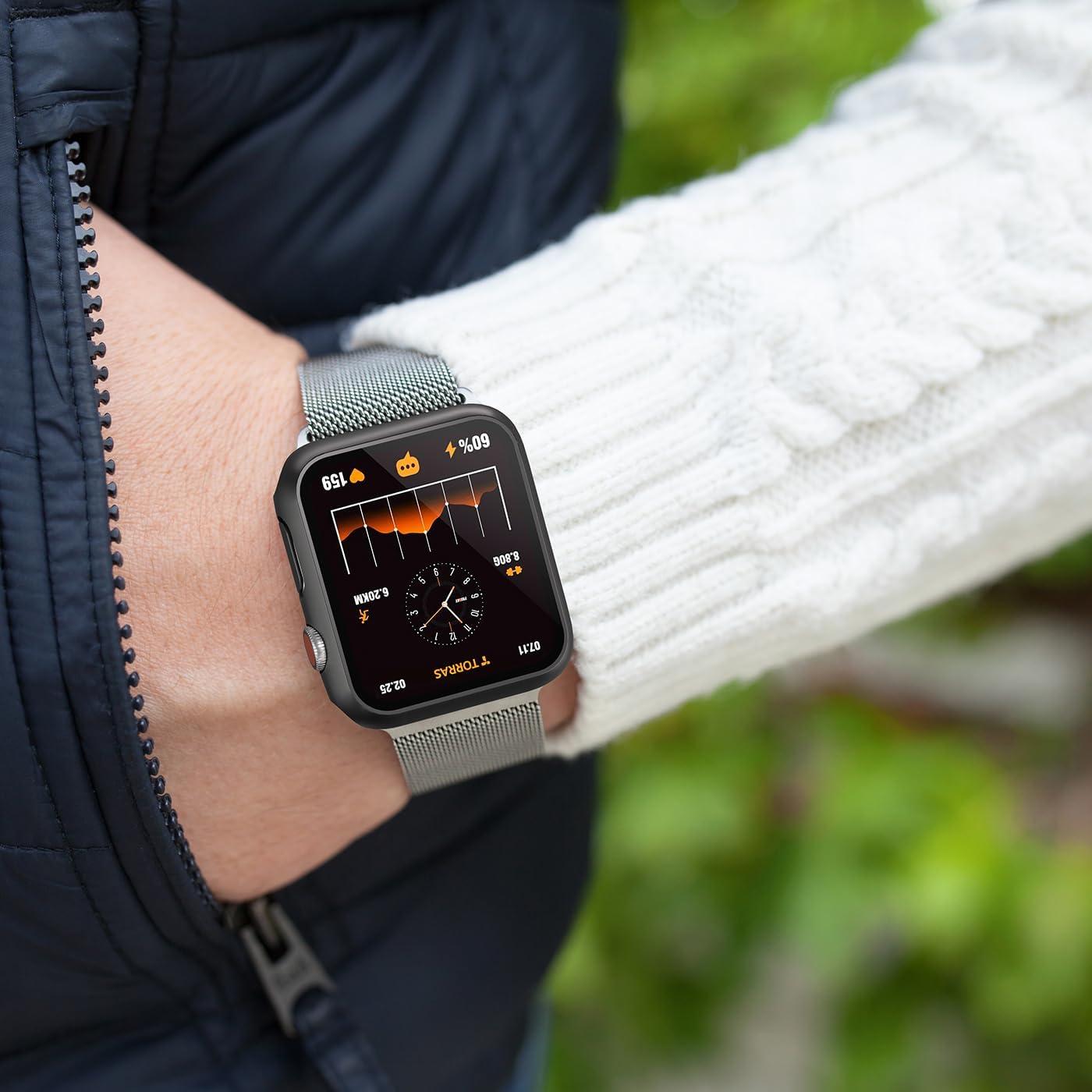 Funda Protectora para Apple Watch 38mm Foamia - Negro Duro