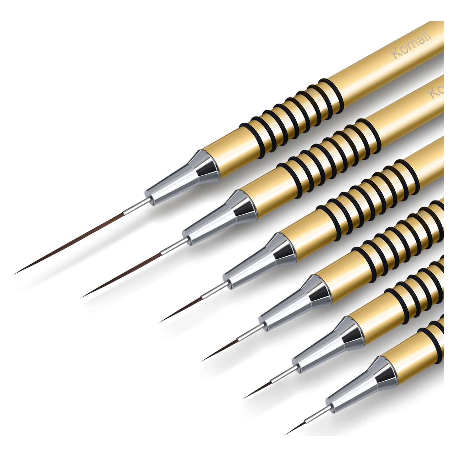 Set de 6 Pinceles de Arte de Uñas Lerpdaoo - Detalles Finos