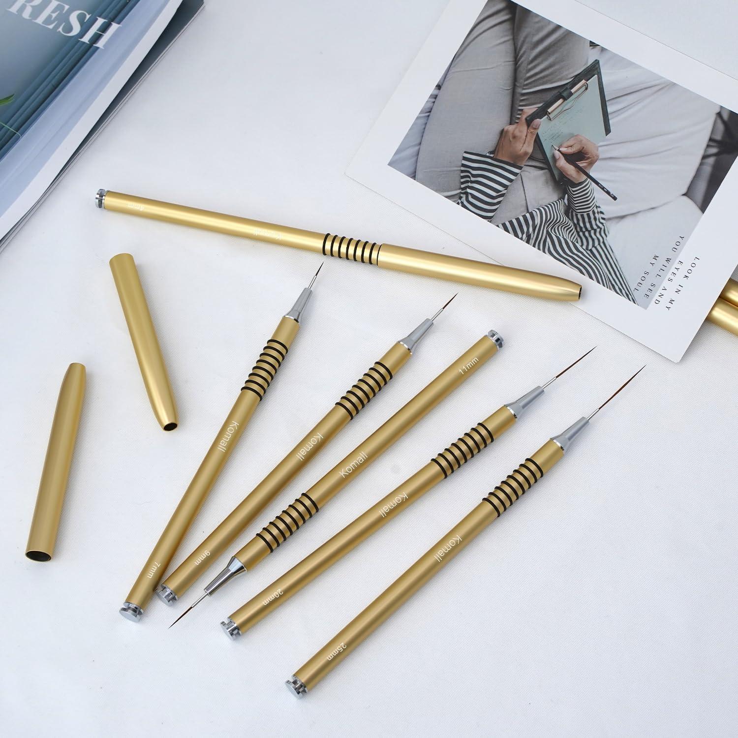 Set de 6 Pinceles de Arte de Uñas Lerpdaoo - Detalles Finos