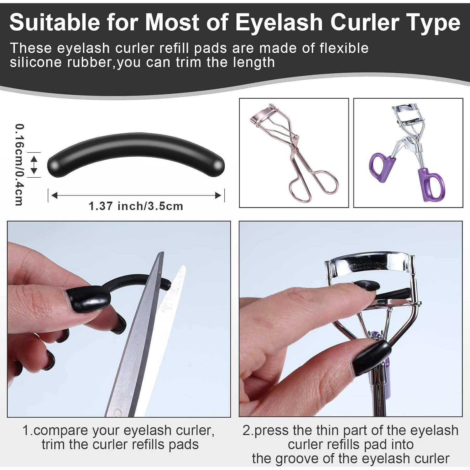 Almohadillas de Reemplazo para Rizador de Pestañas Mudder 80 Pzas