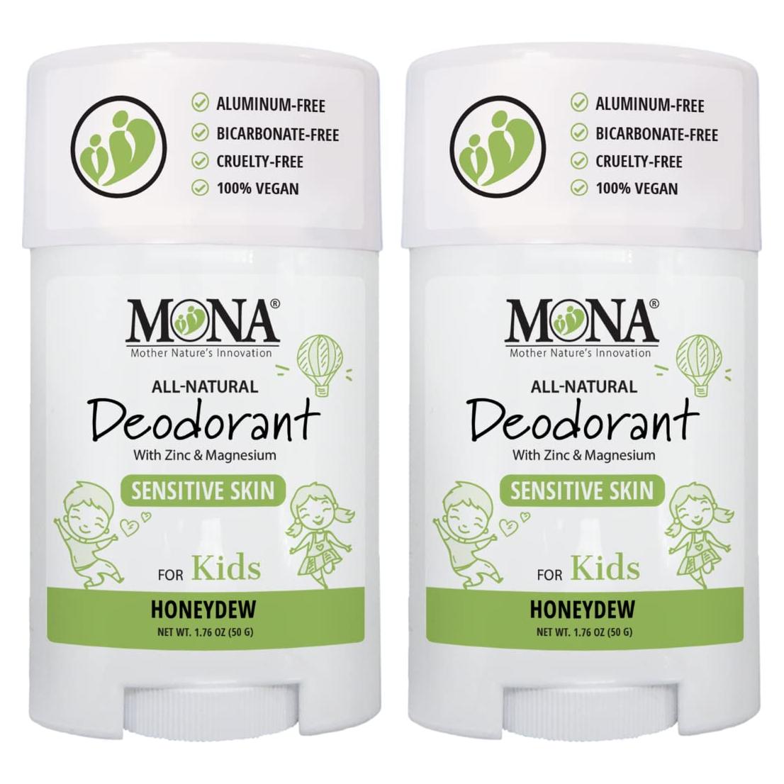 Desodorante Natural para Niños MONA Brands 2-Pack Melón 100g