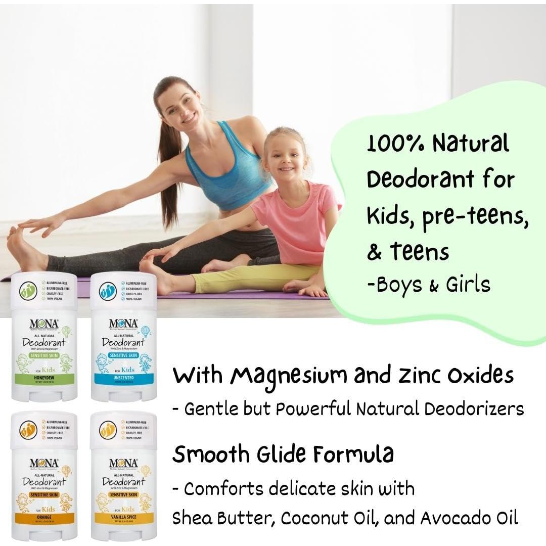 Desodorante Natural para Niños MONA Brands 2-Pack Melón 100g