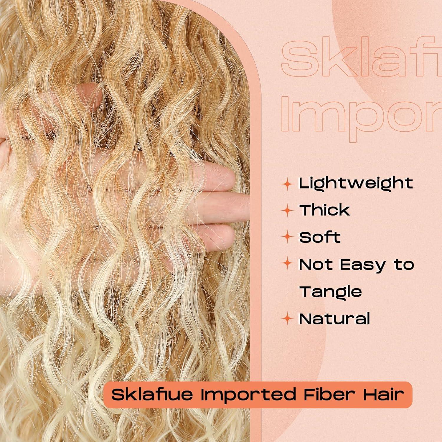 Extensión de Cola de Caballo Rizada SEIKEA 46 cm Negra Clip