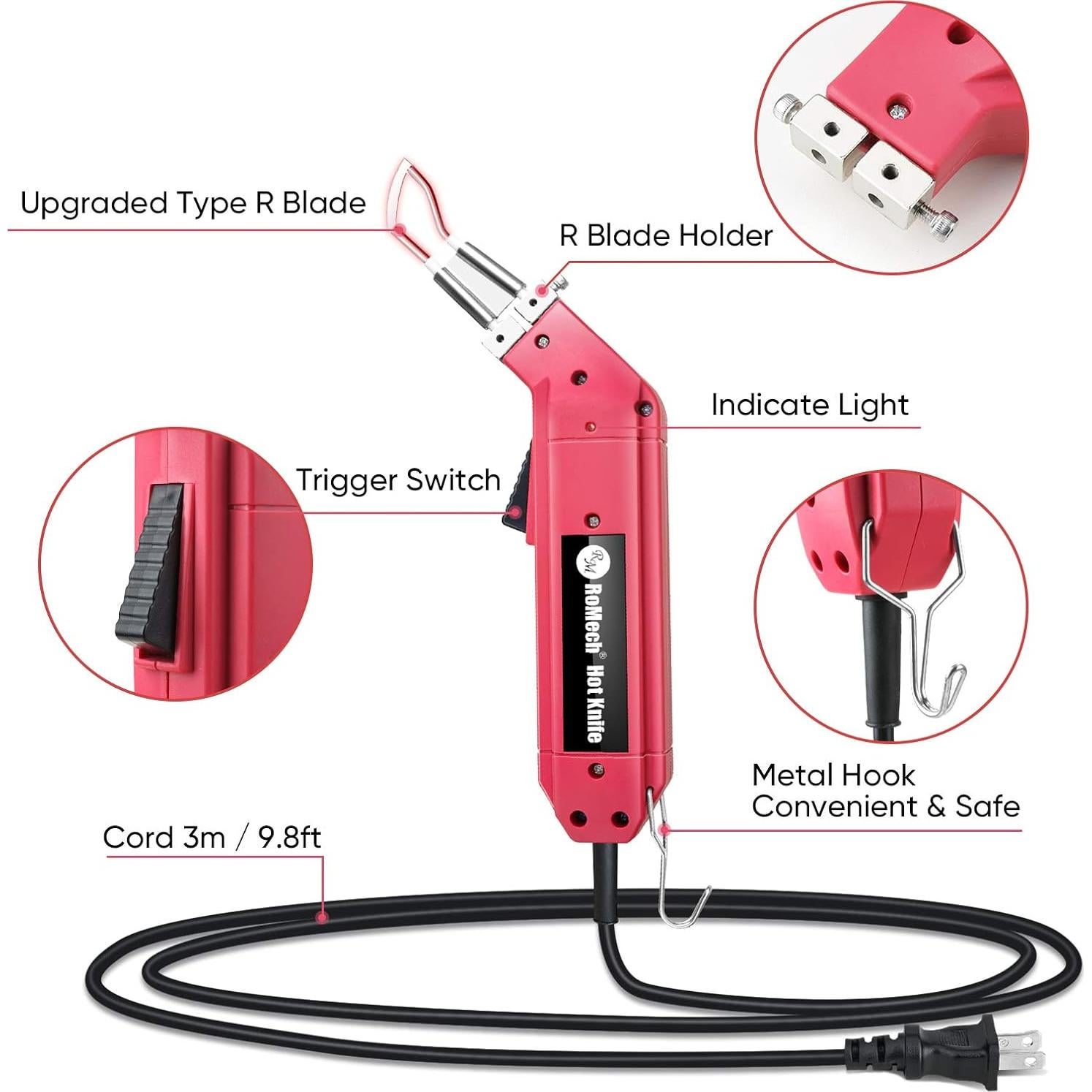 Cortador Térmico ROMECH 60W con Accesorios y Potencia Ajustable