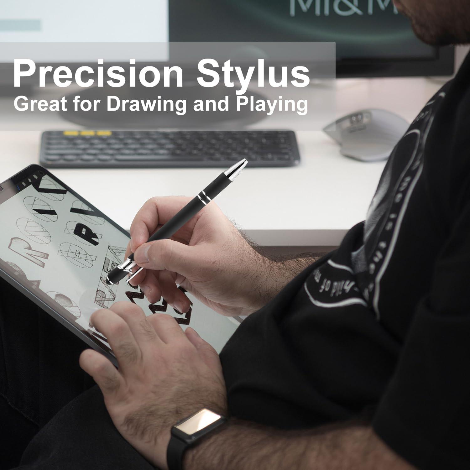 Bolígrafos LINFANC 12 Unidades Metal Negro Plateado 1.0 mm