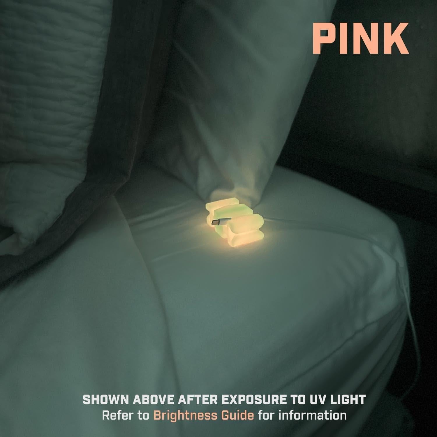 Organizador de Cables GlowBrick Rosa Brillante 1 Paquete