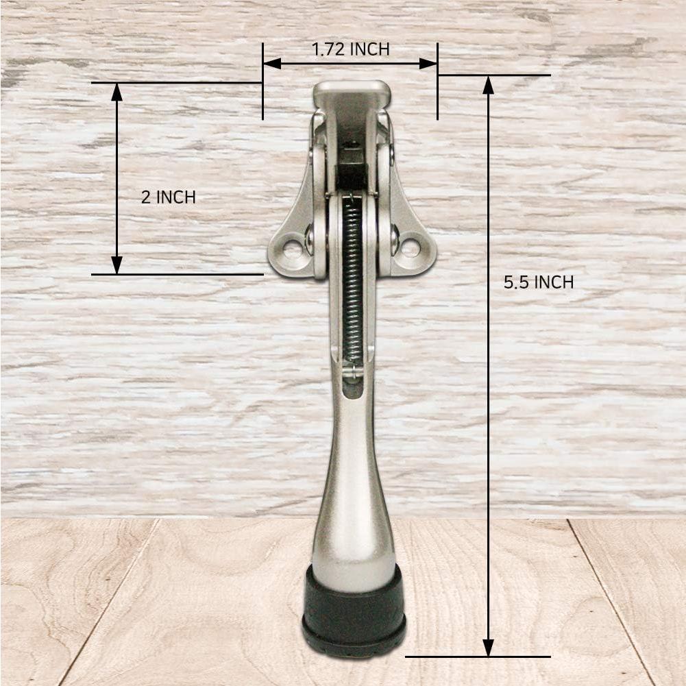 Tope de puerta metálico CG PLUS ajustable con goma antideslizante