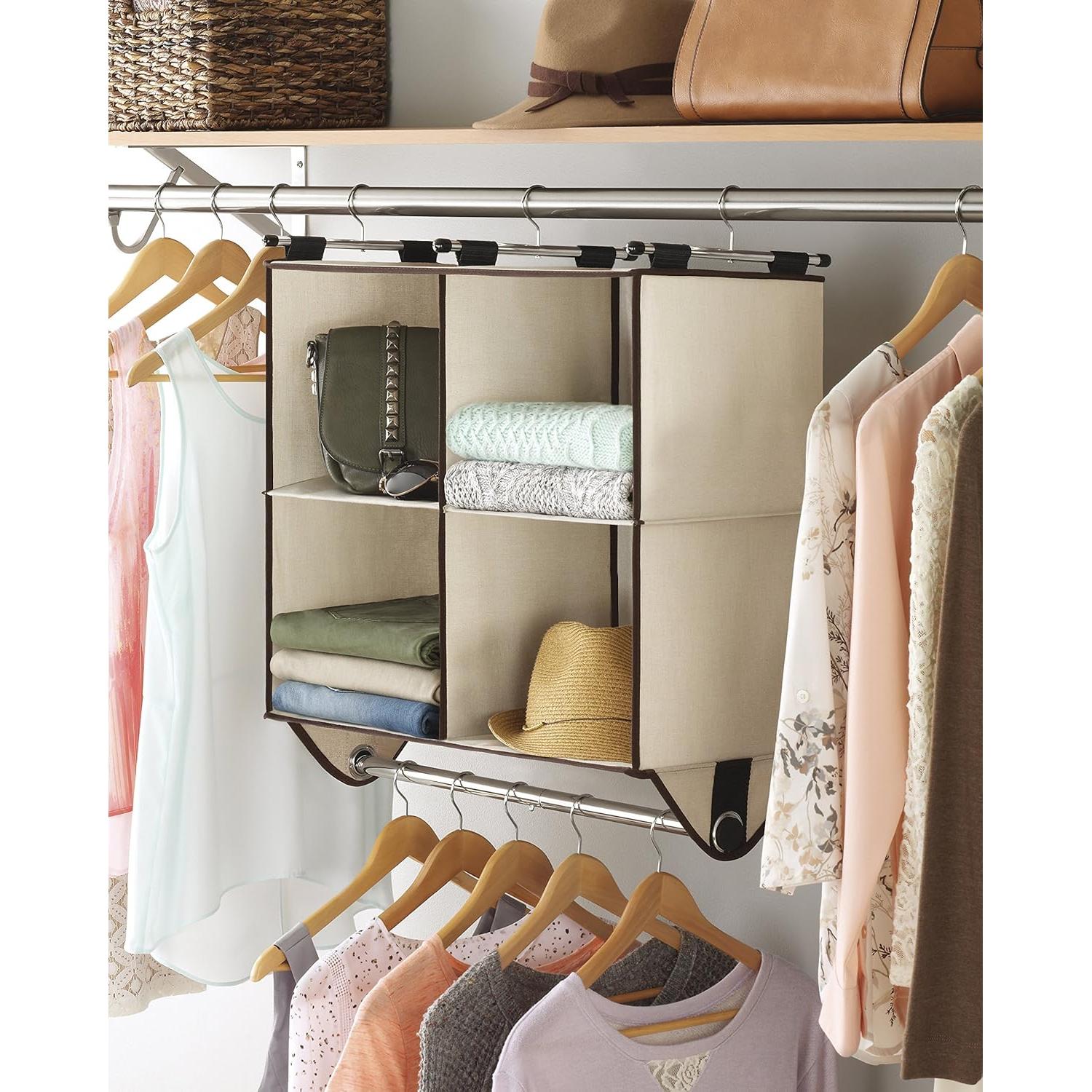 Organizador de Closet Whitmor 4 Estantes con Varilla Cromo