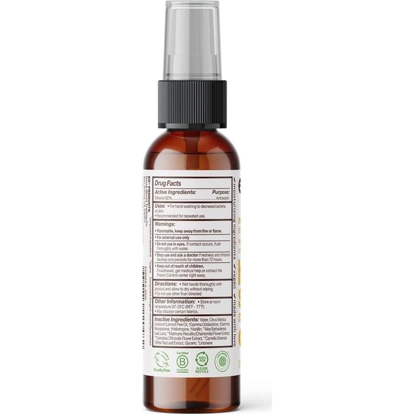 Spray desinfectante de manos EO Products Coco + Limón 59 ml