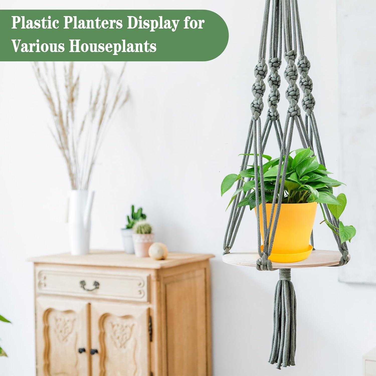 Macetas de Plástico Bluckincle 11.94 cm Paquete de 8 Colores