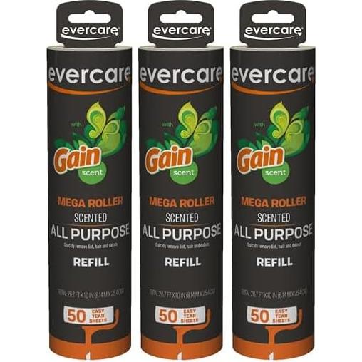 Evercare Recargas Mega Rodillos Adhesivos 3 Paquetes 50 Hojas