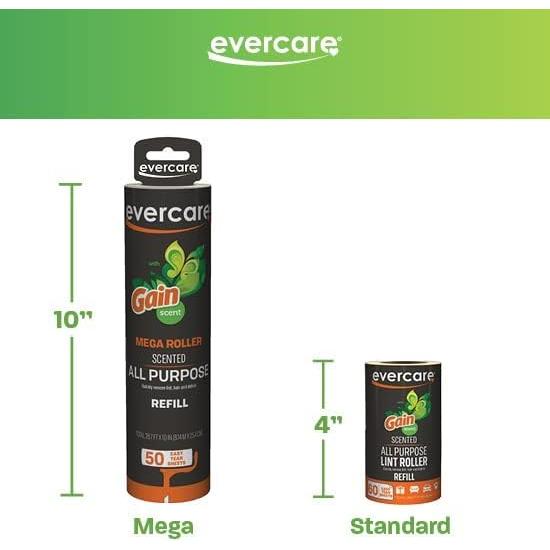 Evercare Recargas Mega Rodillos Adhesivos 3 Paquetes 50 Hojas