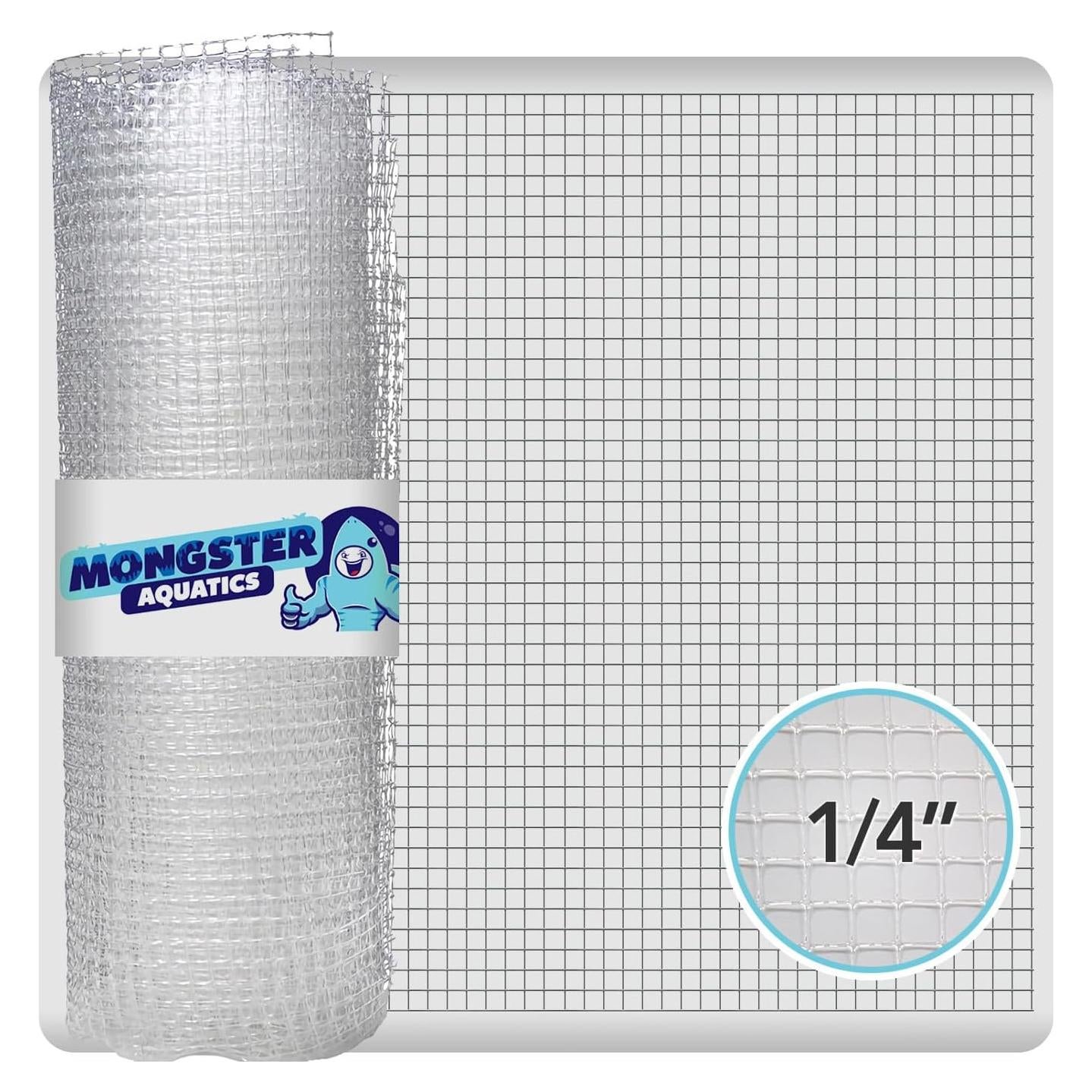 Malla Plástica Transparente 1.22m x 1.52m para Acuario - MongsterAquatics