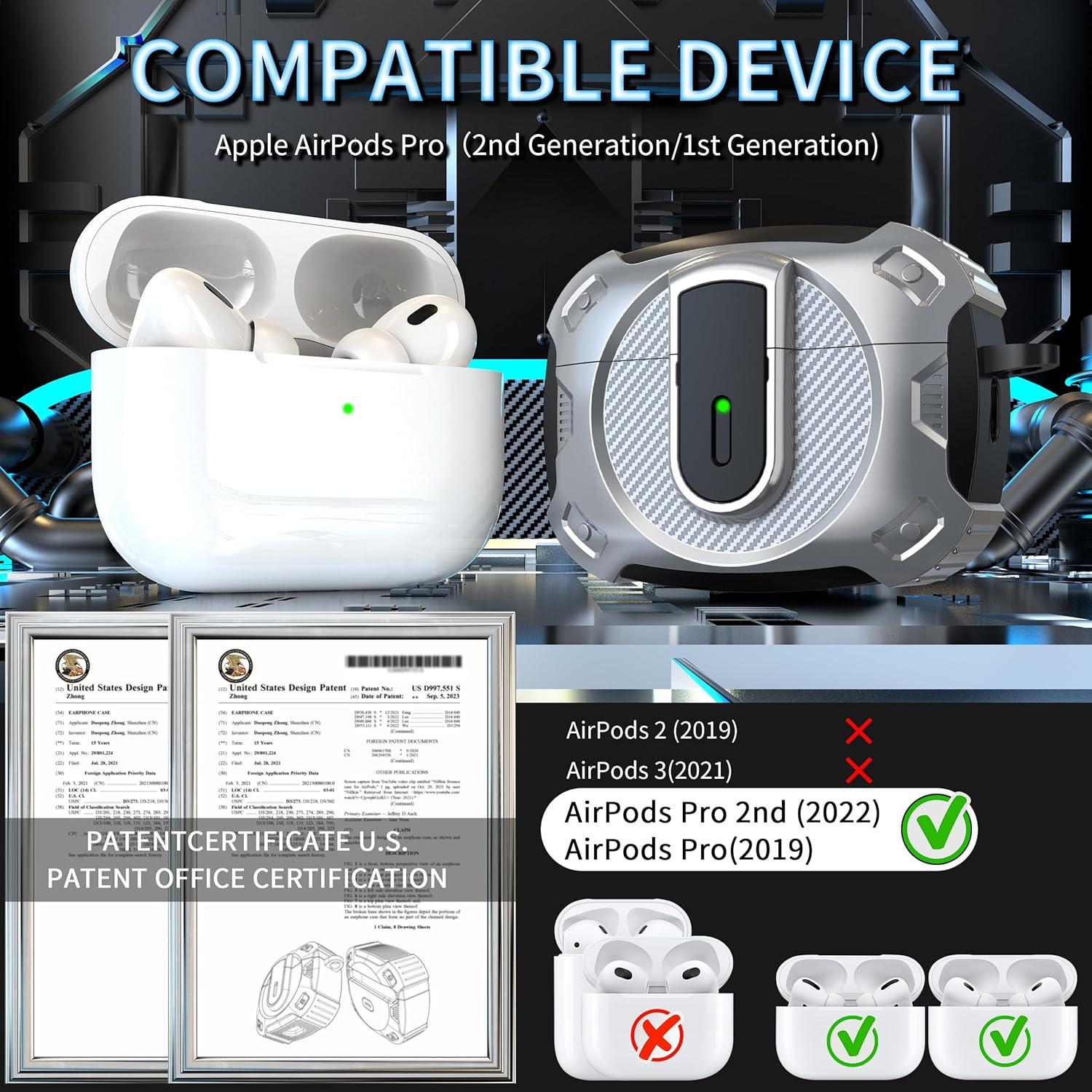 Funda Protectora RFUNGUANGO para AirPods Pro 2 - Espacial