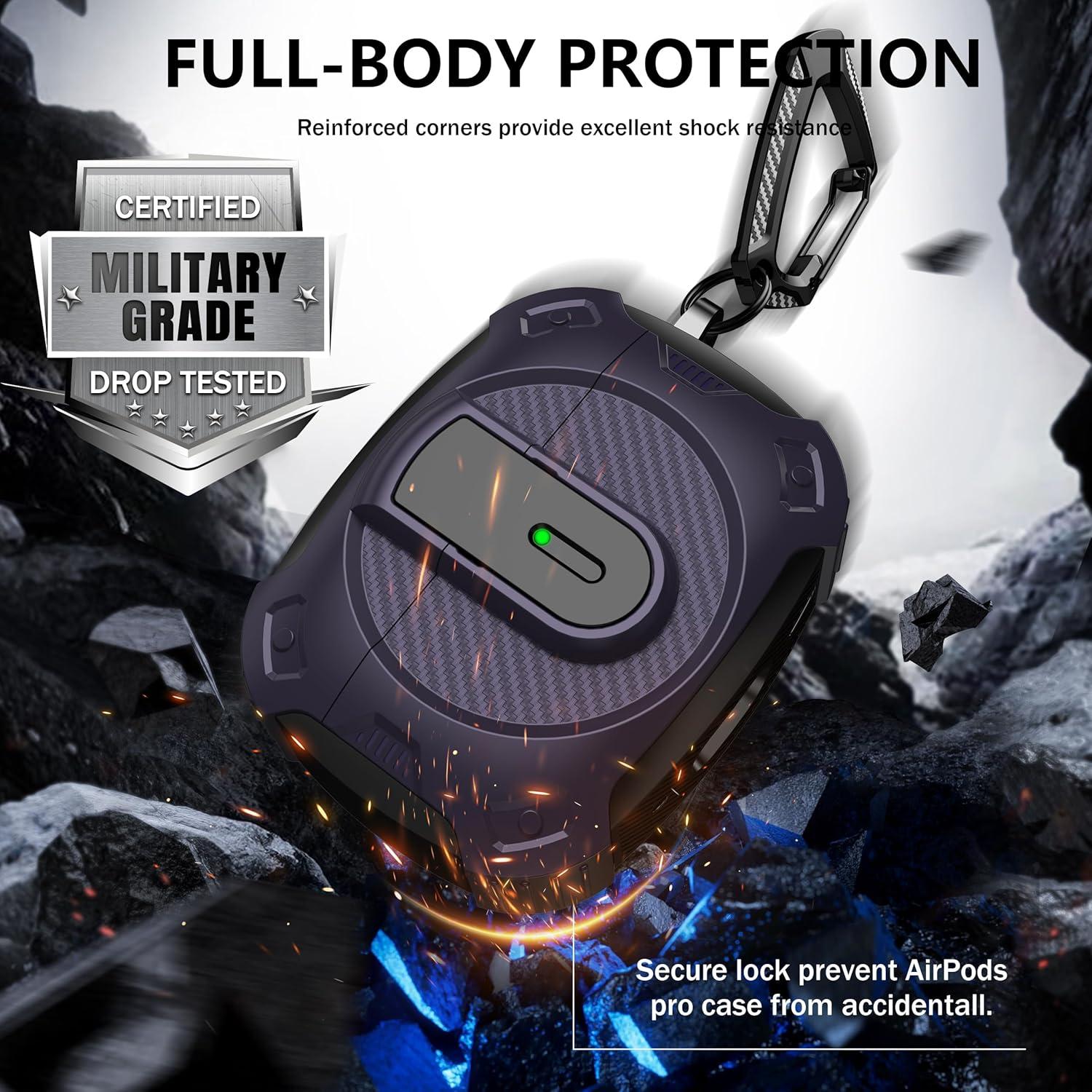 Funda Protectora RFUNGUANGO para AirPods Pro 1/2 - Tema Espacial