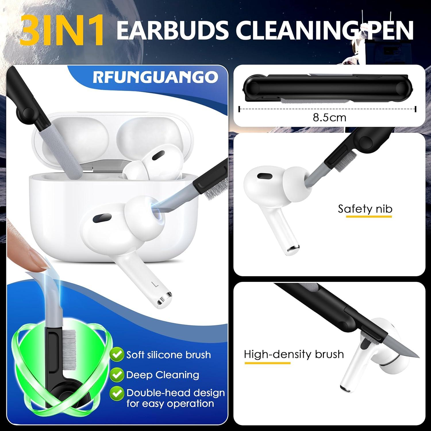 Funda Protectora RFUNGUANGO para AirPods Pro 1/2 - Espacial