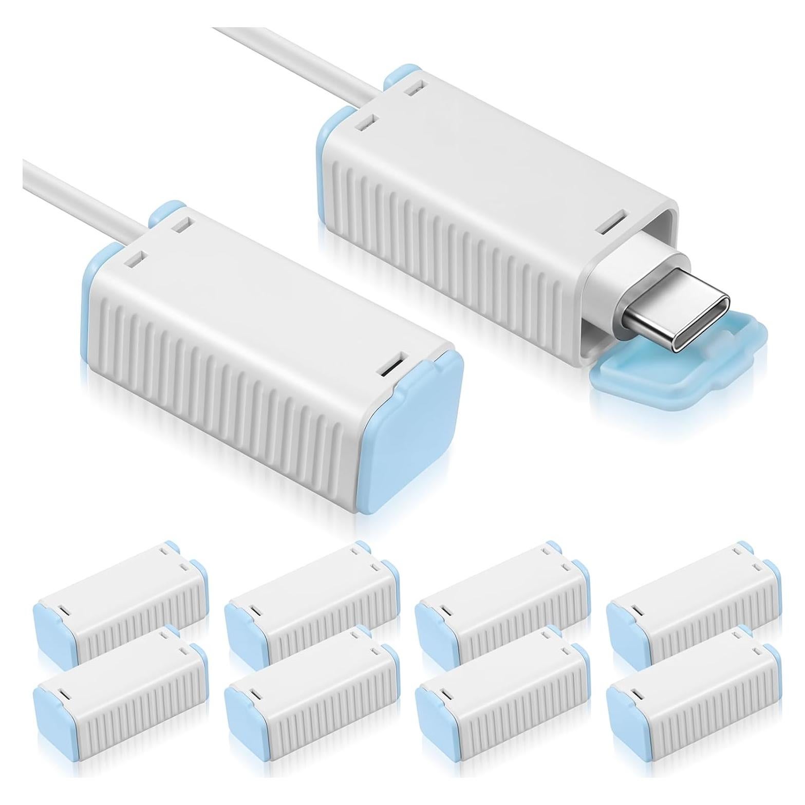 10 Protectores de Cables USB a Prueba de Bebés - PVC