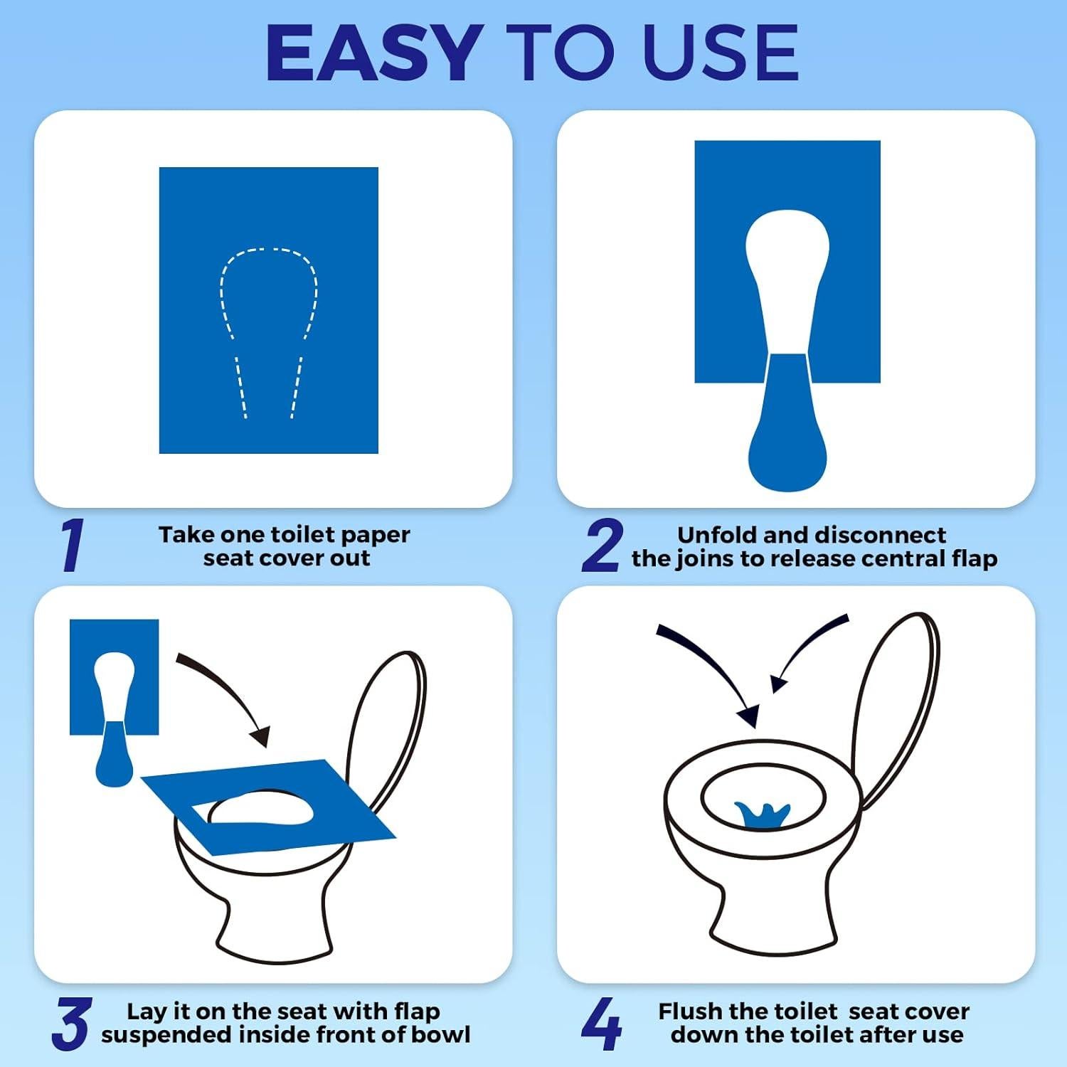 Cubiertas de Asiento de Inodoro Desechables YGDZ XL 110 Pcs