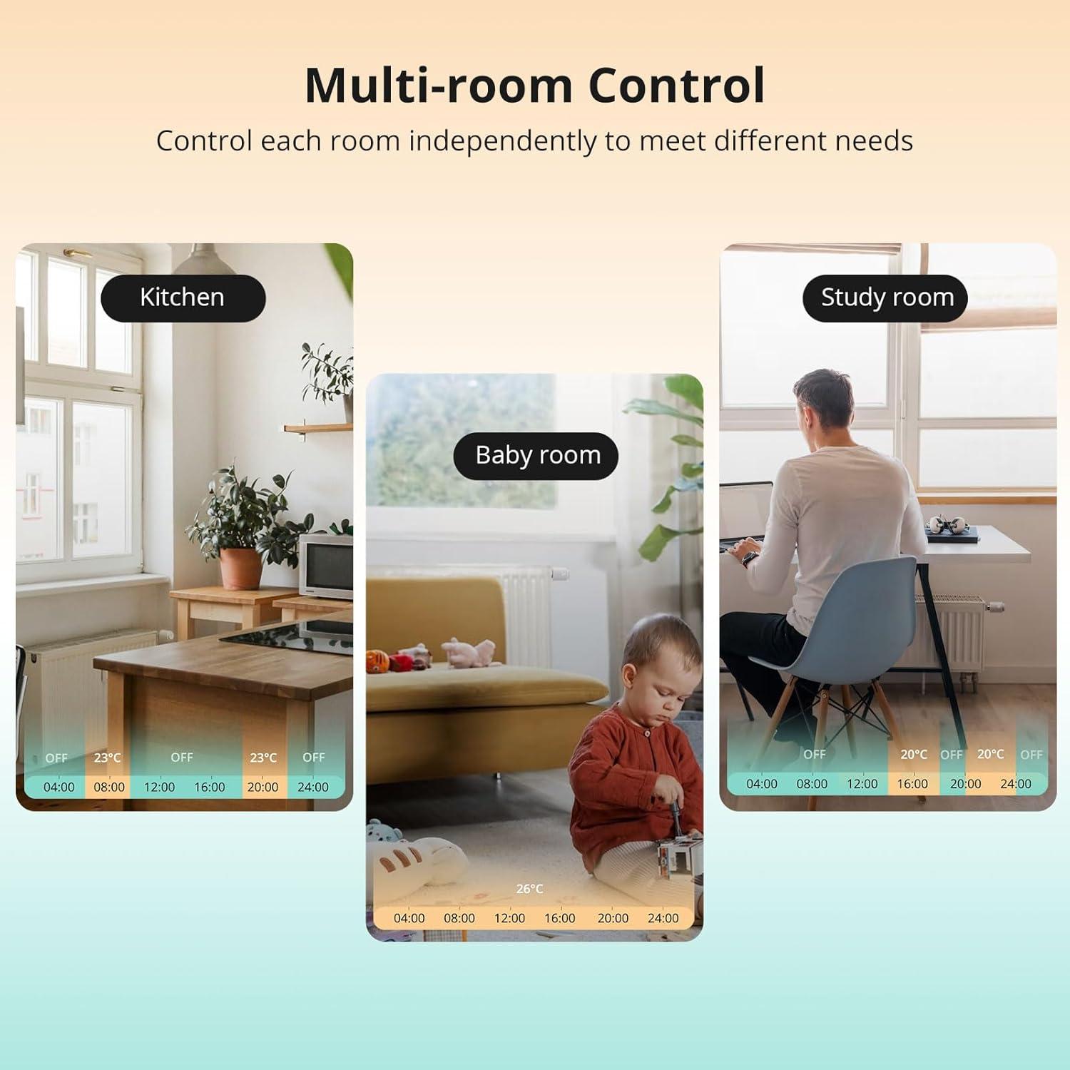 Válvula Termostática Inteligente SONOFF Zigbee TRVZB - Control Remoto