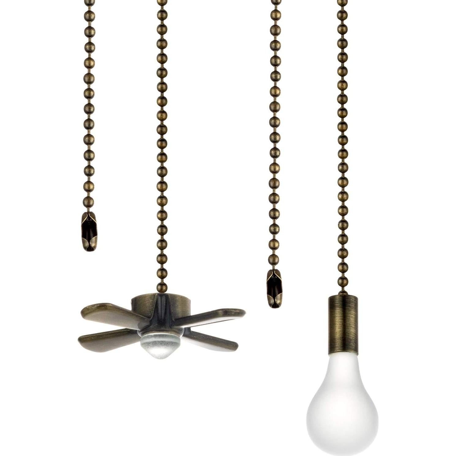 Cadena de Tirar para Ventilador de Techo SIXZOONM 34.5 cm Bronce